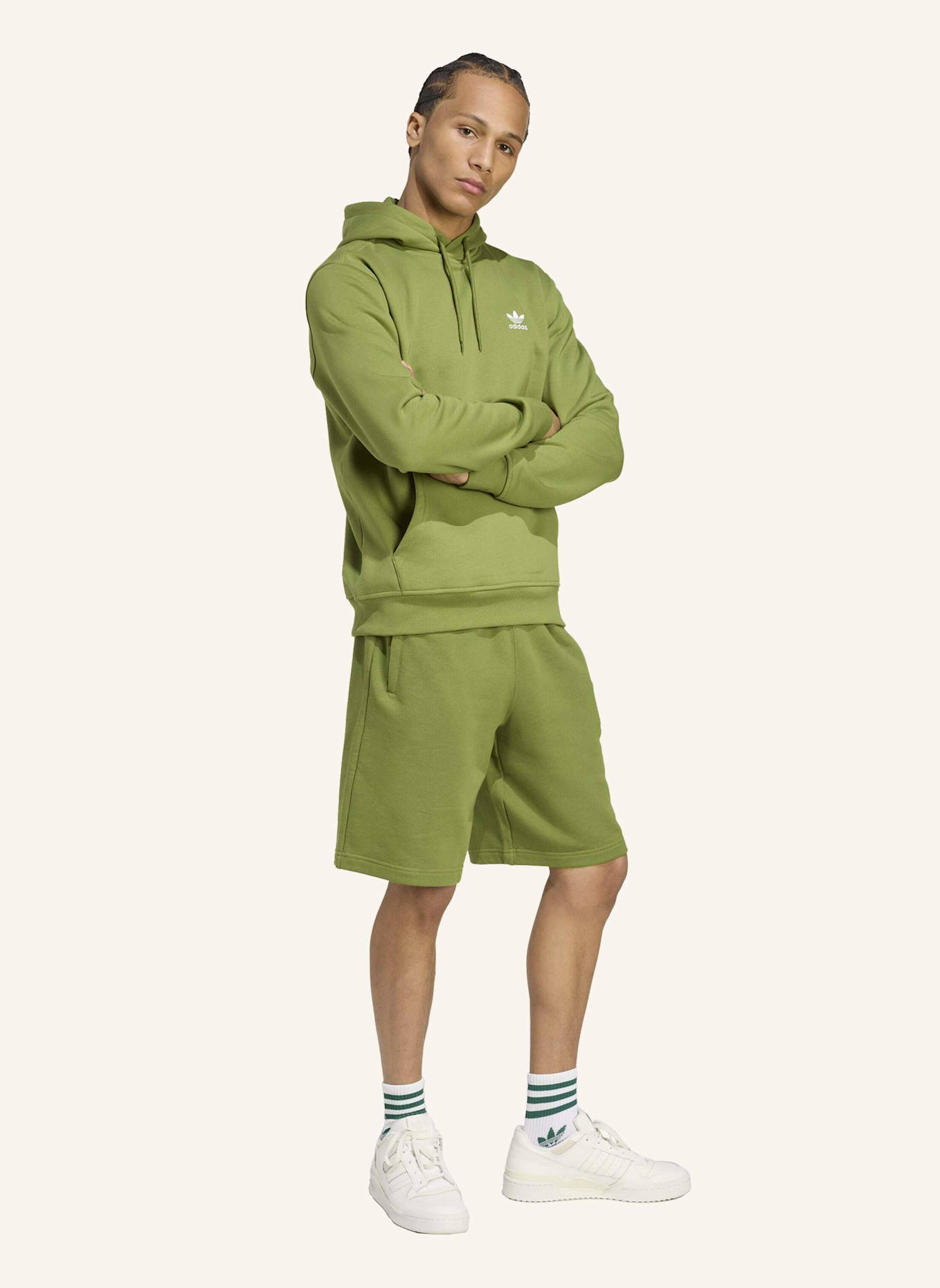 adidas Originals TREFOIL ESSENTIALS HOODIE: GRÜN