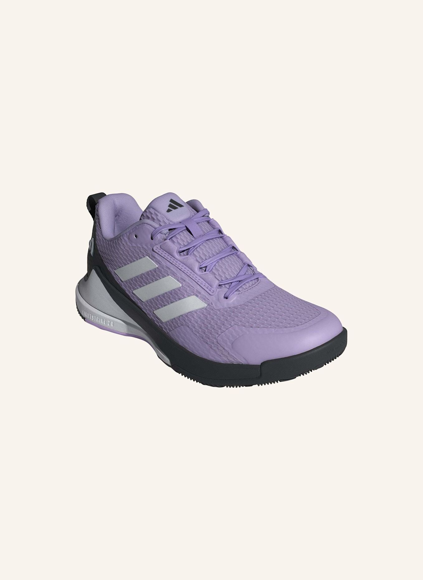 adidas Indoorschuhe NOVAFLIGHT 2: HELLLILA/ WEISS/ SCHWARZ
