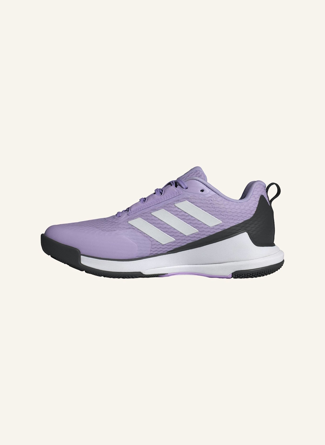 adidas Indoorschuhe NOVAFLIGHT 2: HELLLILA/ WEISS/ SCHWARZ