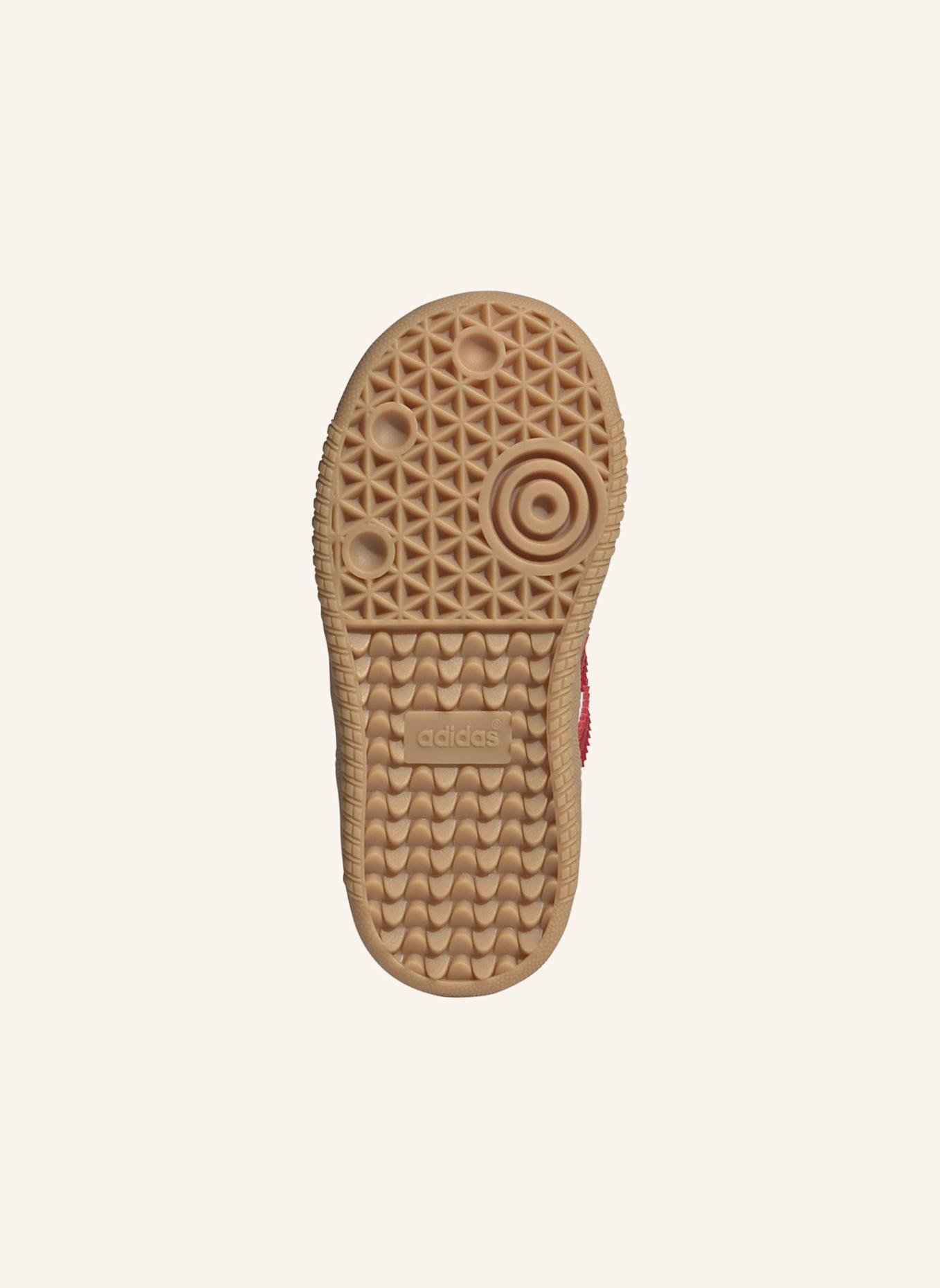 adidas Originals SAMBA OG COMFORT CLOSURE ELASTIC LACE KIDS SCHUH: WEISS/ ROT/ BEIGE