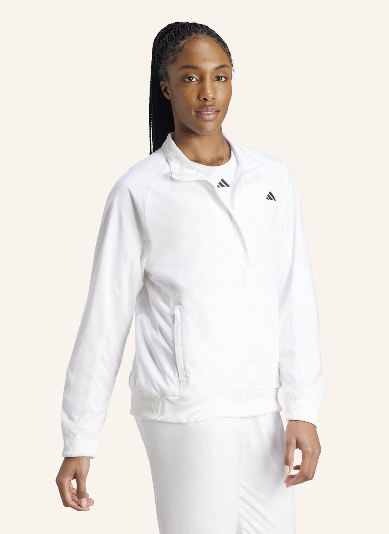 adidas WALK-ON TENNISJACKE: WEISS
