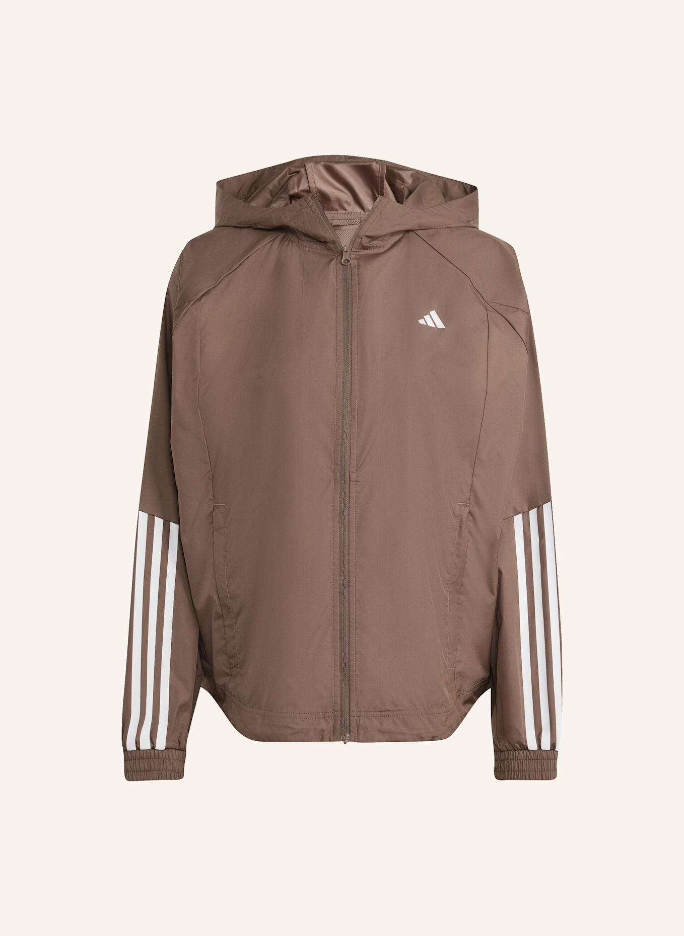 adidas WIND.RDY HYPERGLAM WINDBREAKER: BRAUN/ WEISS