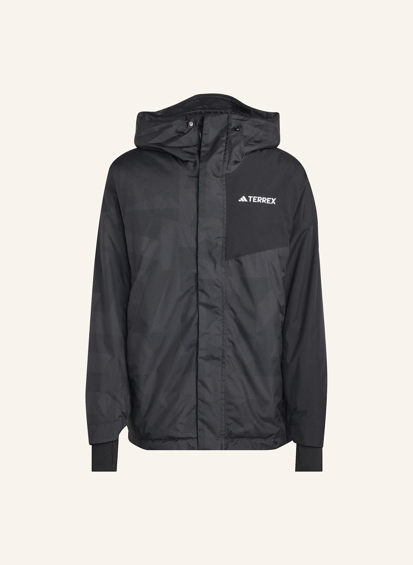 adidas TERREX TERREX MULTI 2L RAIN.RDY ISOLATIONSJACKE: SCHWARZ/ GRAU