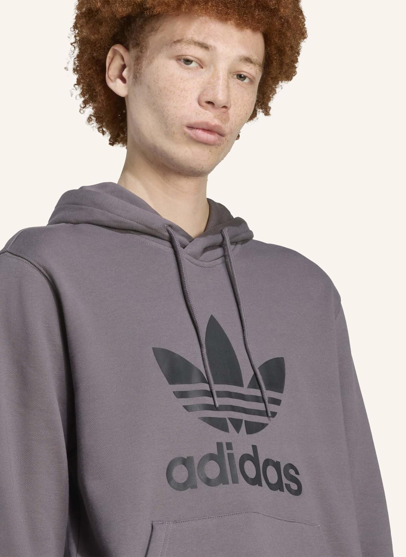 adidas Originals ADICOLOR CLASSICS TREFOIL HOODIE: GRAU