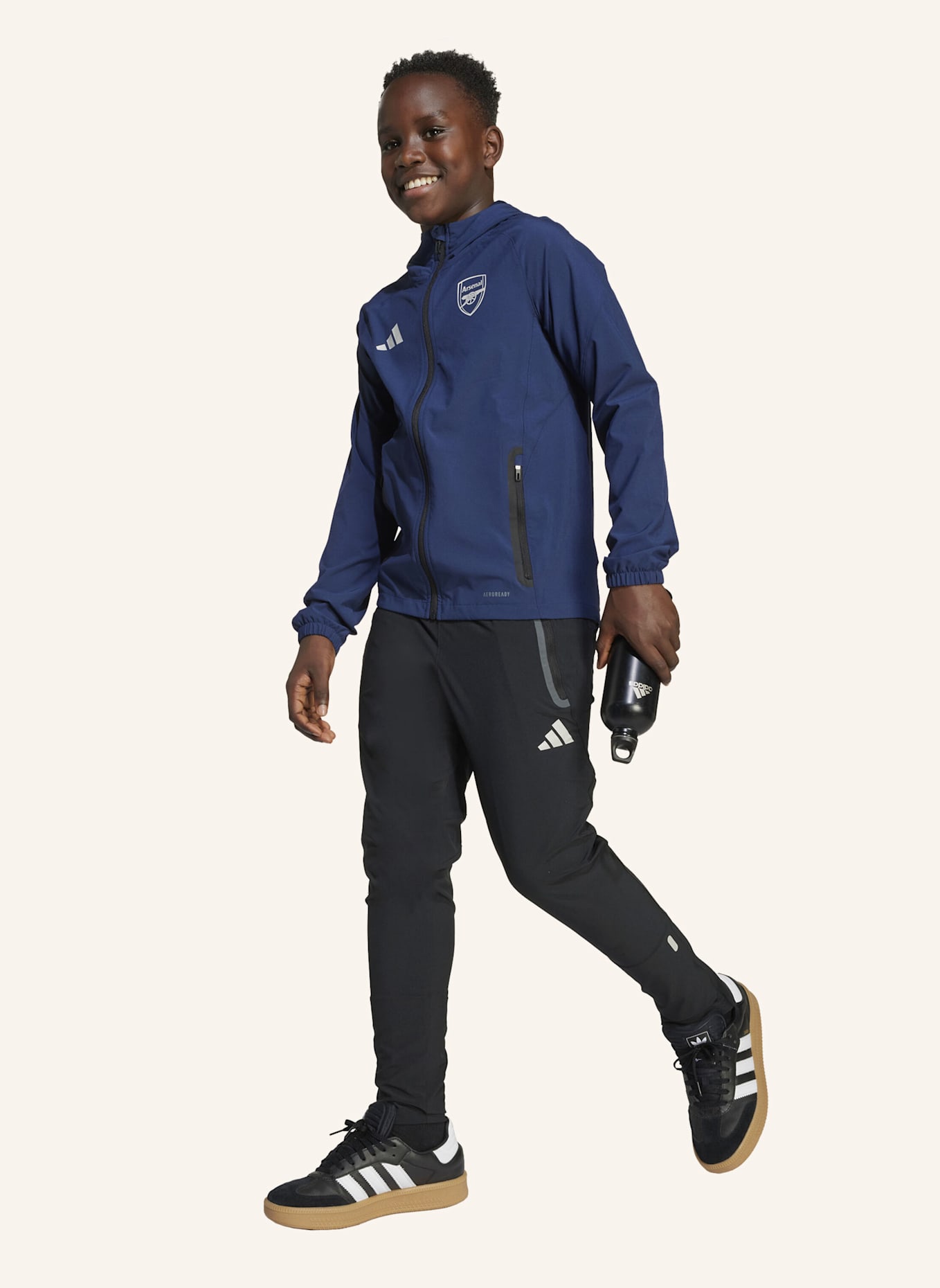 adidas ARSENAL TIRO 25 COMPETITION VIS TECH TRAVEL JACKE: BLAU