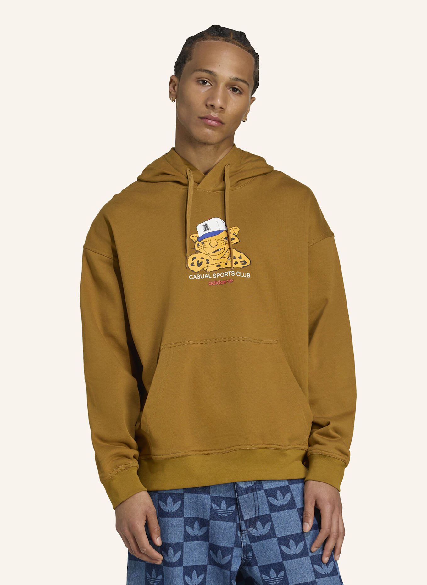 adidas Originals WABASH LOOSE KAPUZENJACKE: BRAUN