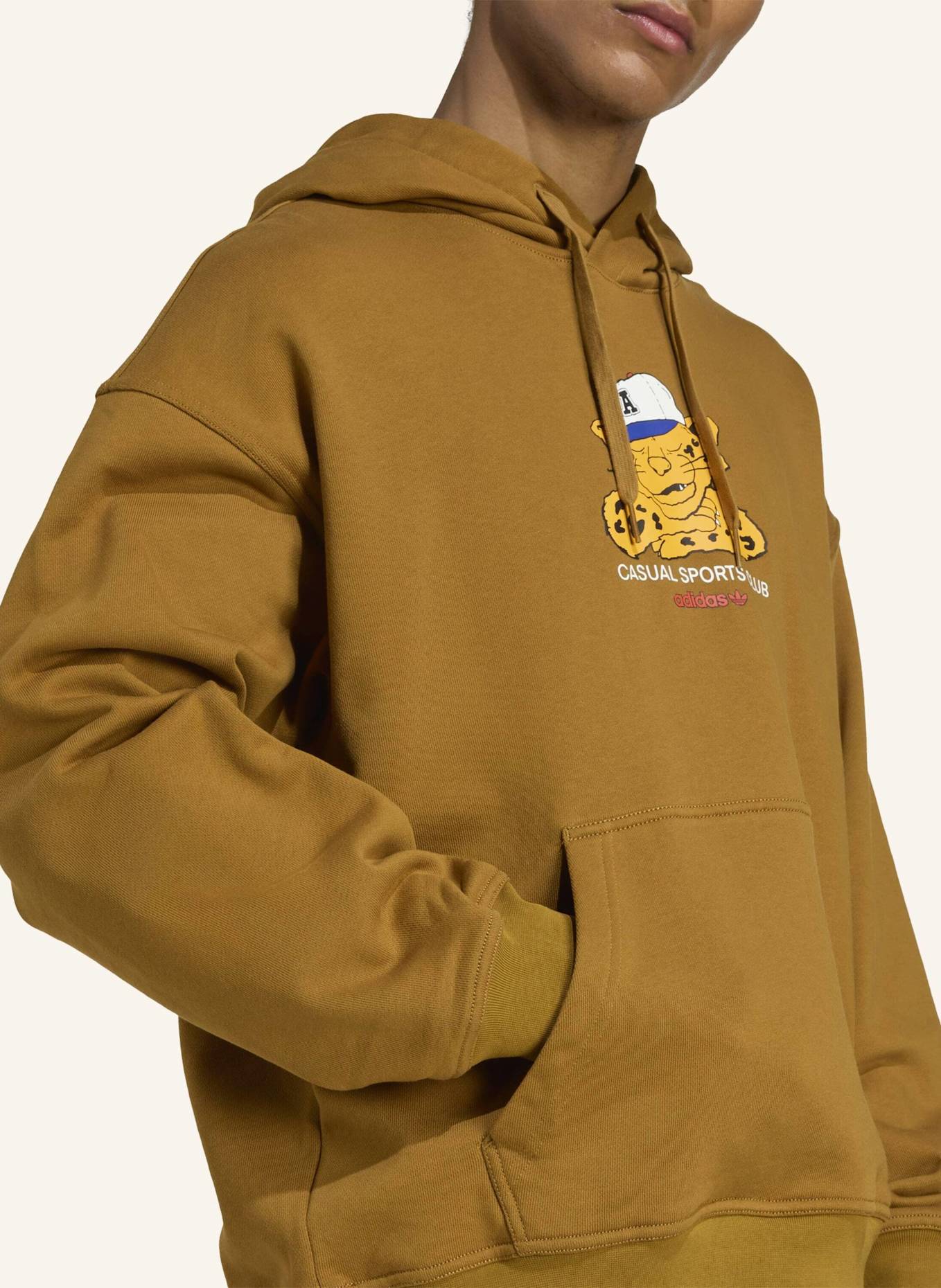 adidas Originals WABASH LOOSE KAPUZENJACKE: BRAUN