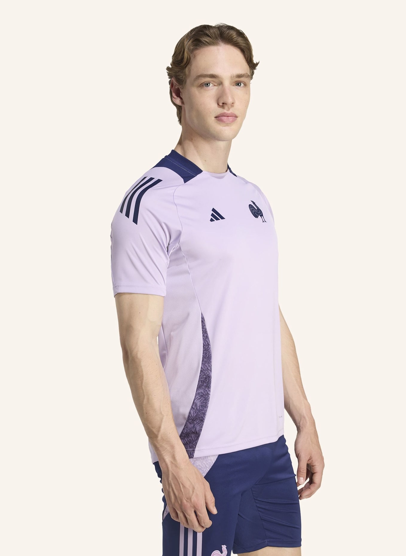 adidas FRANKREICH PERFORMANCE T-SHIRT: HELLLILA