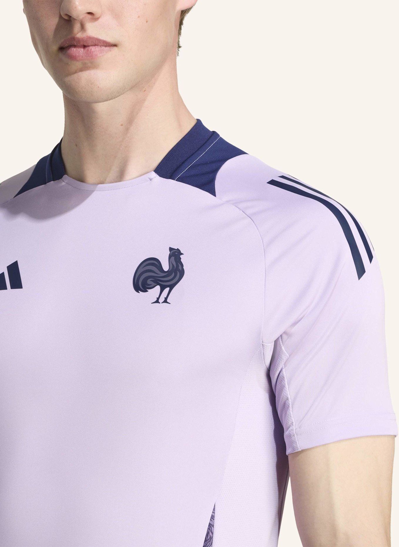 adidas FRANKREICH PERFORMANCE T-SHIRT: HELLLILA