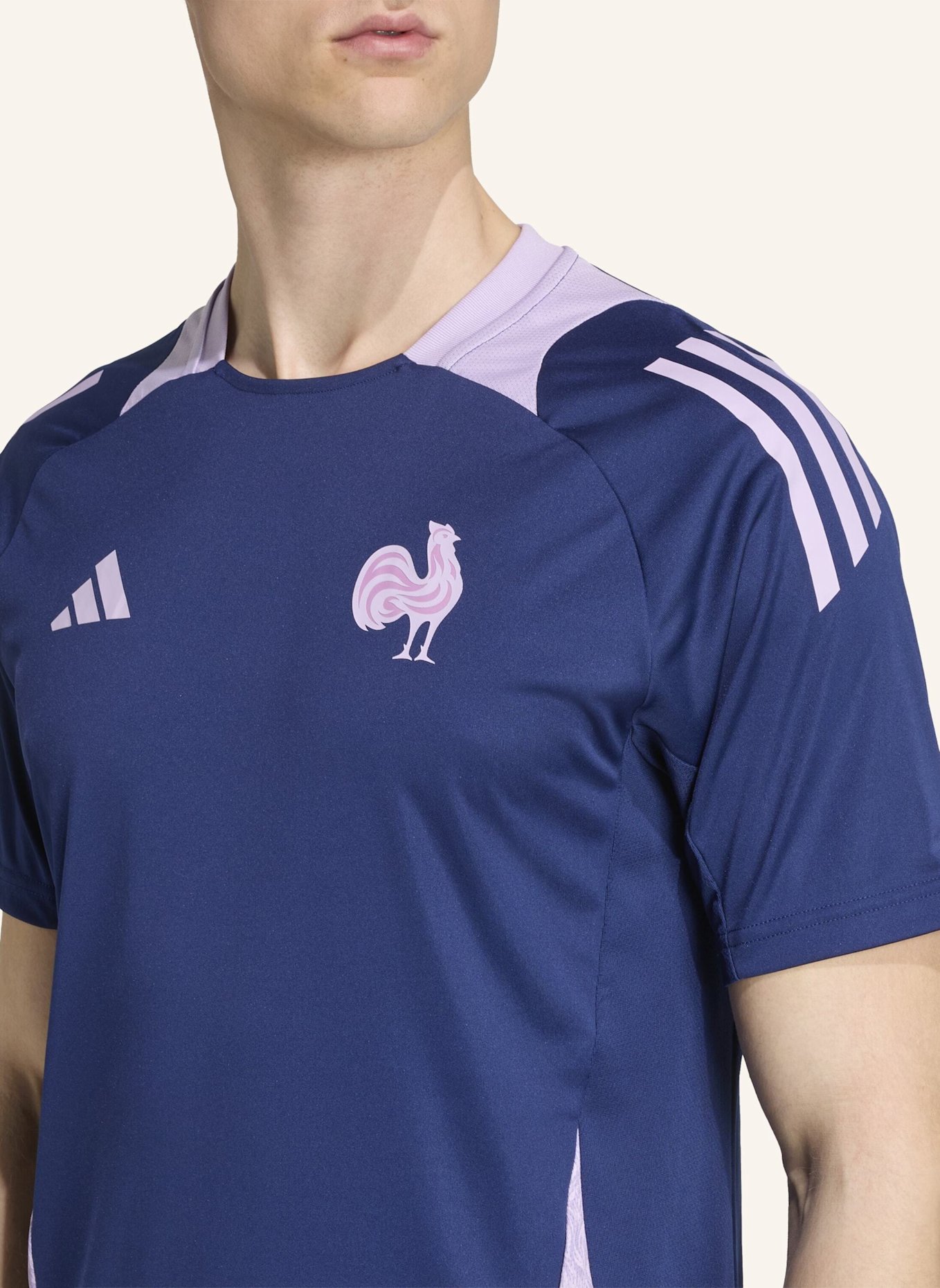 adidas FRANKREICH PERFORMANCE T-SHIRT: BLAU