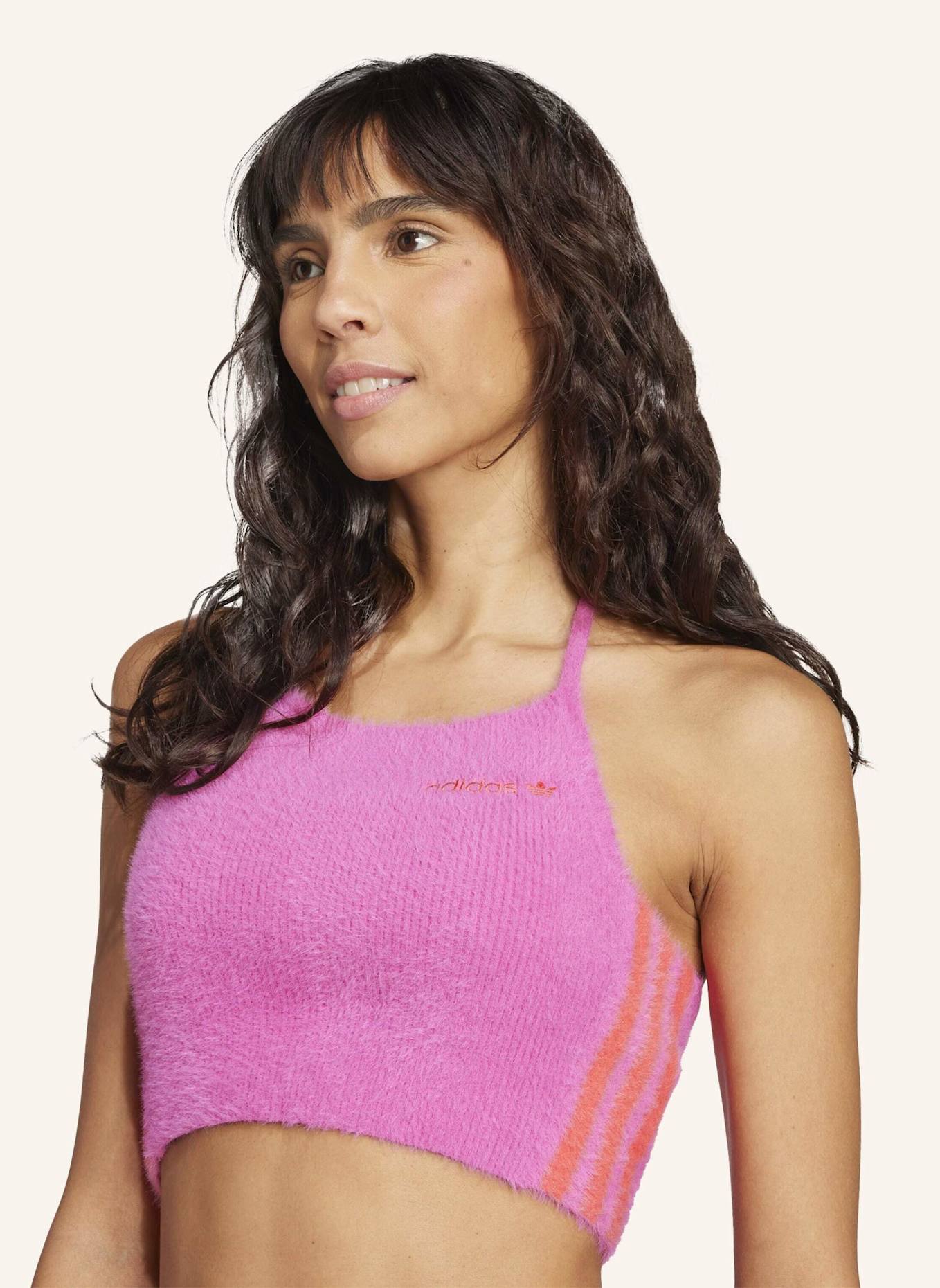 adidas Originals FLUFFY KNITTED NECKHOLDER-TOP: ROSA
