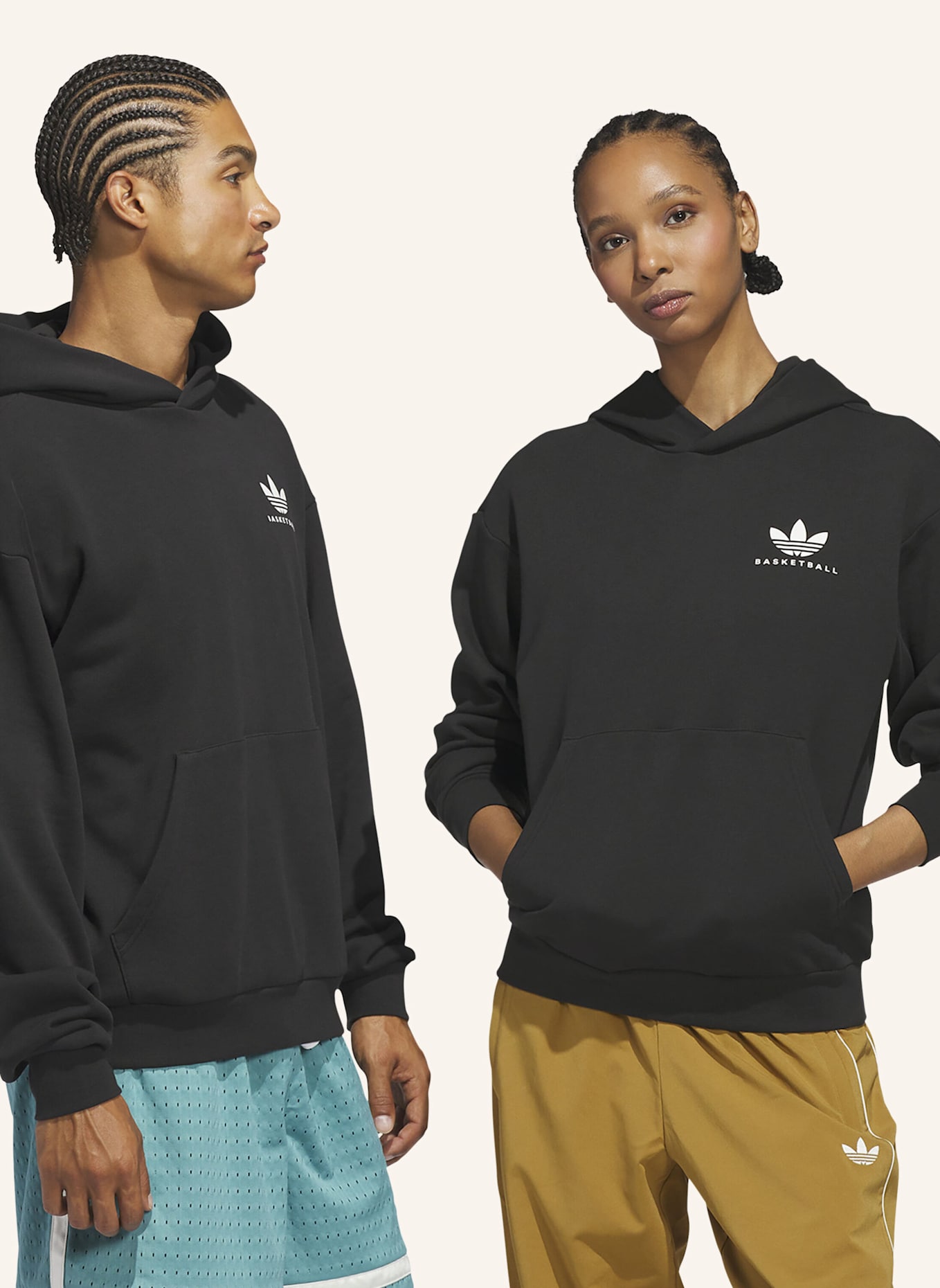 adidas Originals ADI SPORT DESIGN ATHLETE GFX HOODIE: SCHWARZ