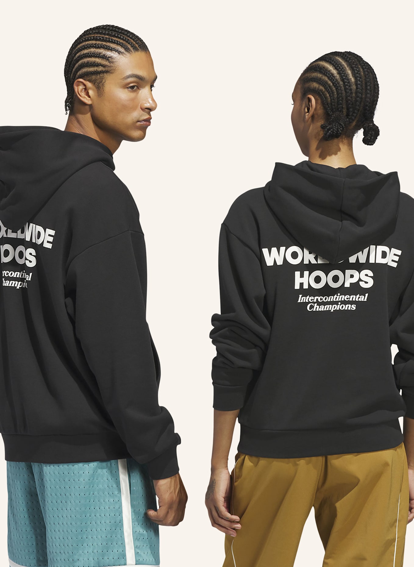 adidas Originals ADI SPORT DESIGN ATHLETE GFX HOODIE: SCHWARZ