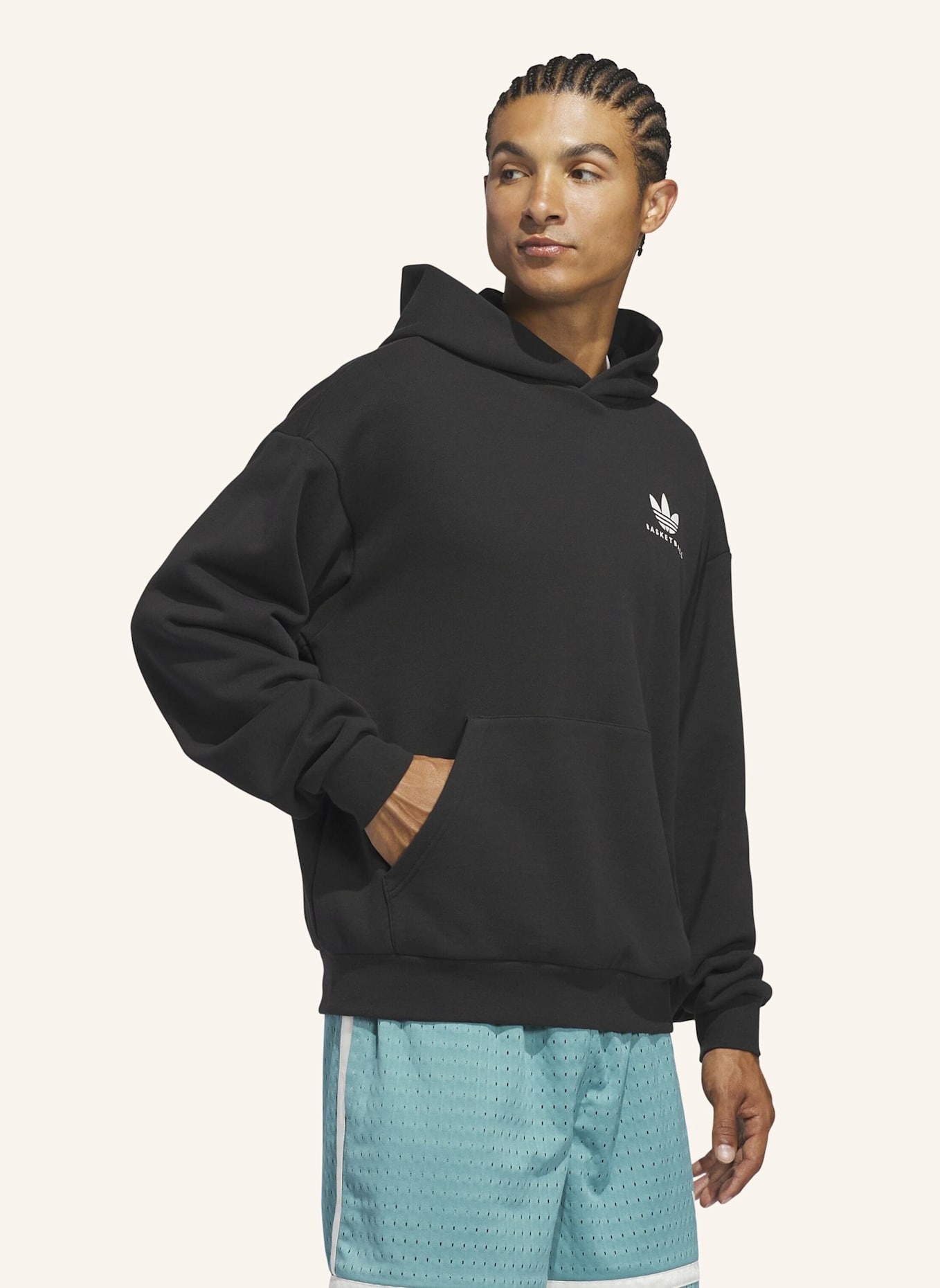 adidas Originals ADI SPORT DESIGN ATHLETE GFX HOODIE: SCHWARZ