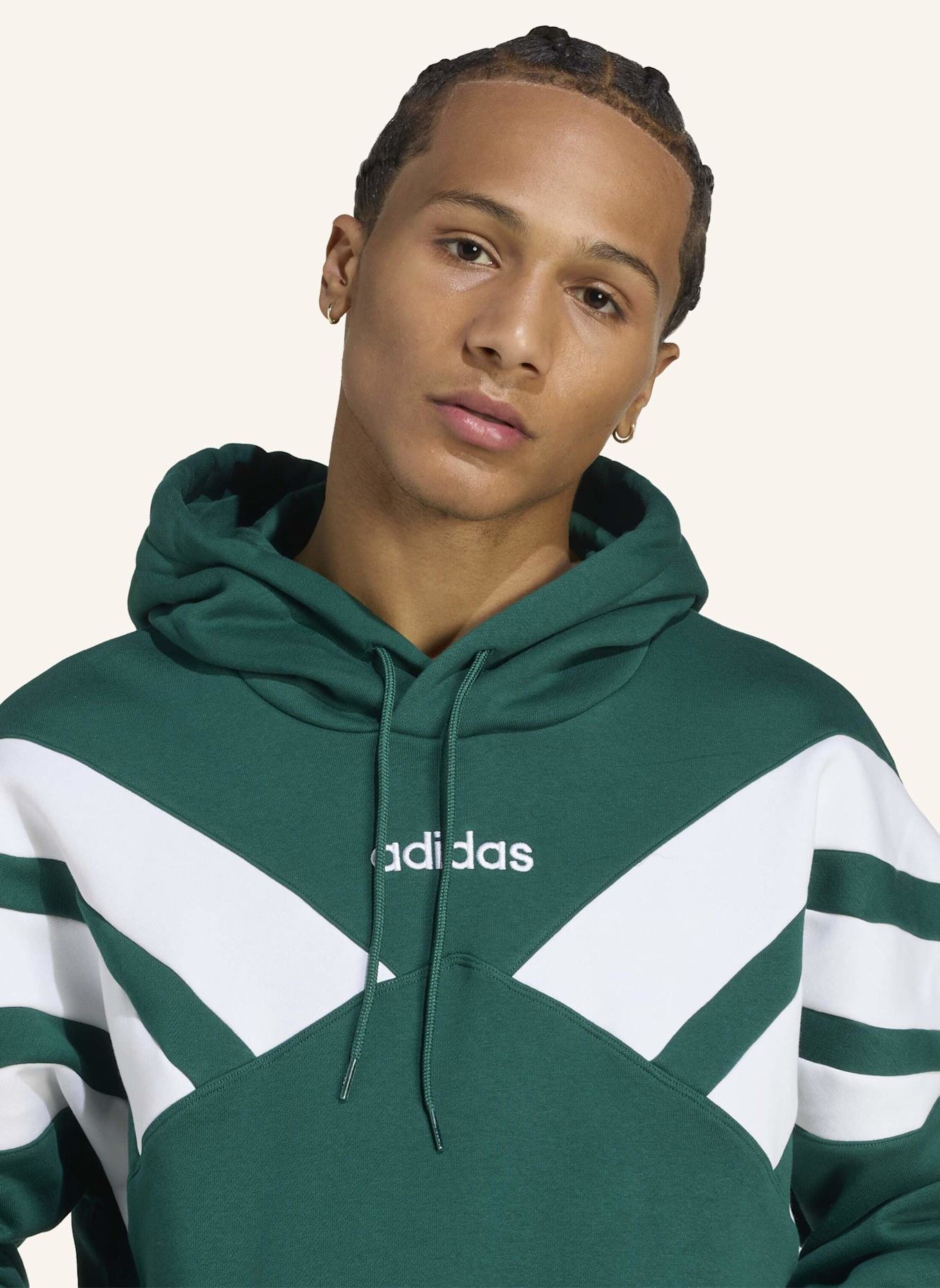 adidas Originals ARCHIVE CUT LINE HOODIE: GRÜN