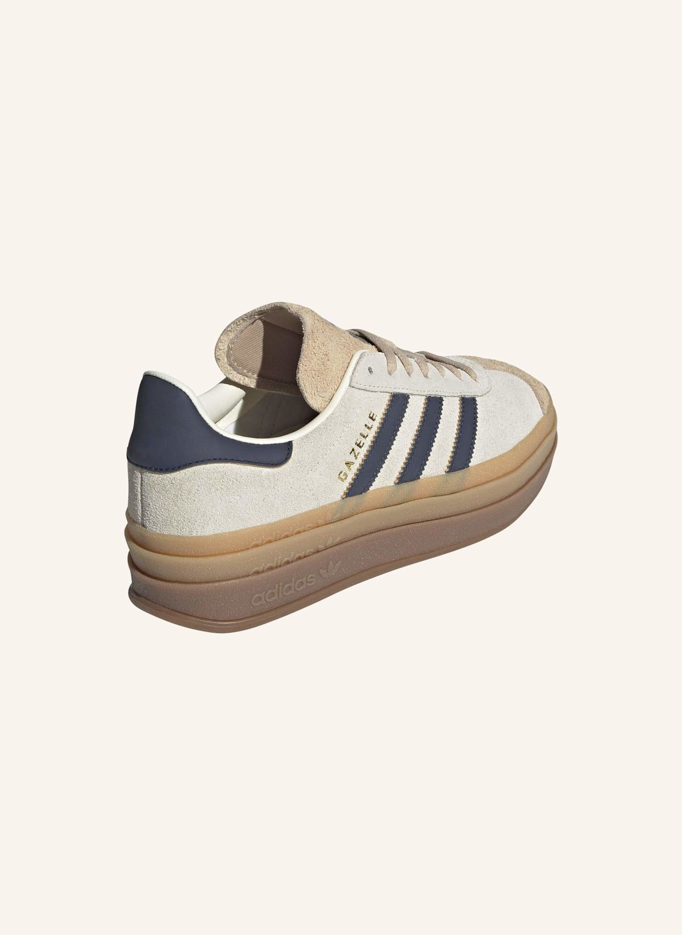 adidas Originals Sneaker GAZELLE BOLD: WEISS/ BLAU/ BEIGE