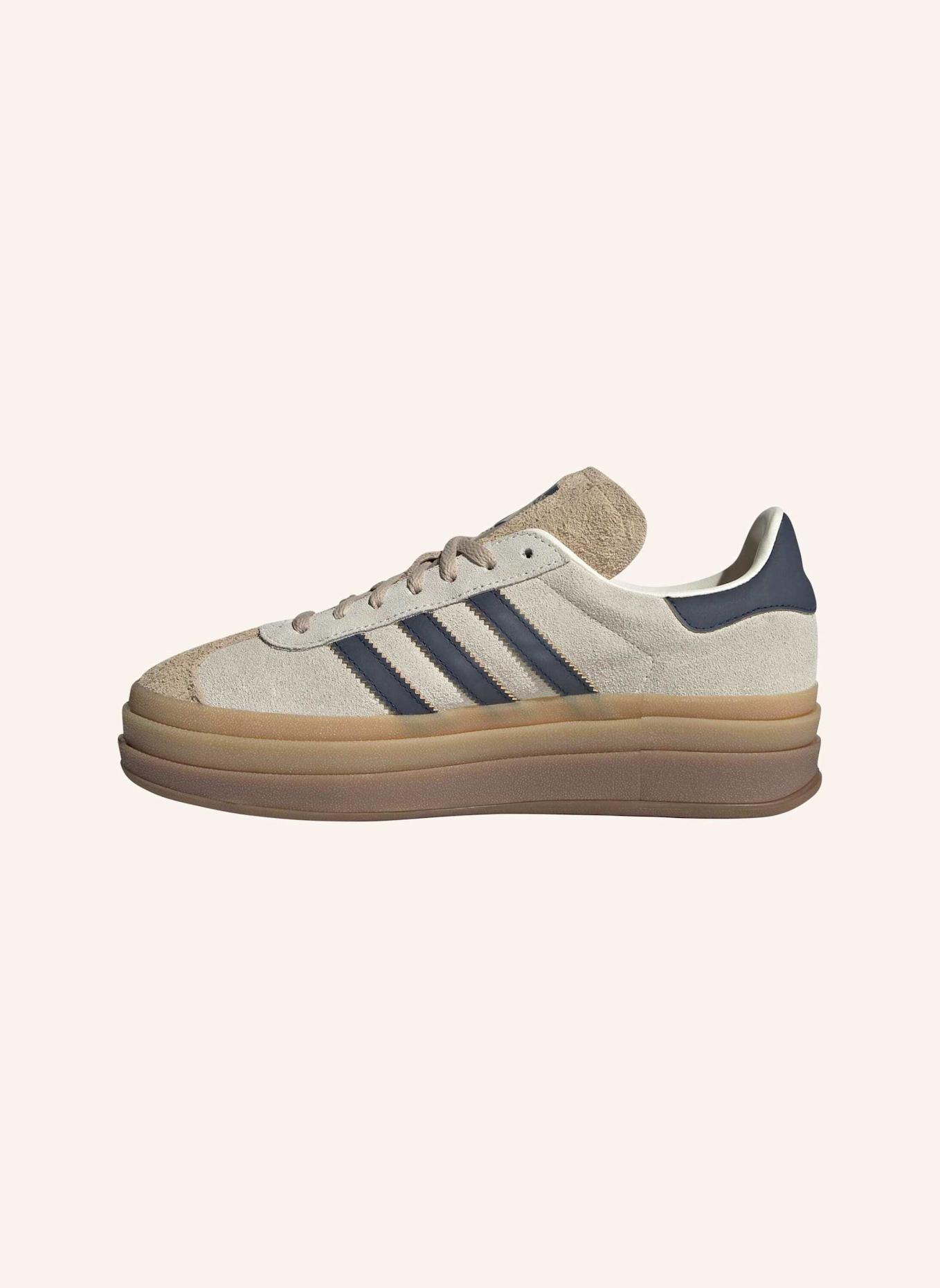 adidas Originals Sneaker GAZELLE BOLD: WEISS/ BLAU/ BEIGE
