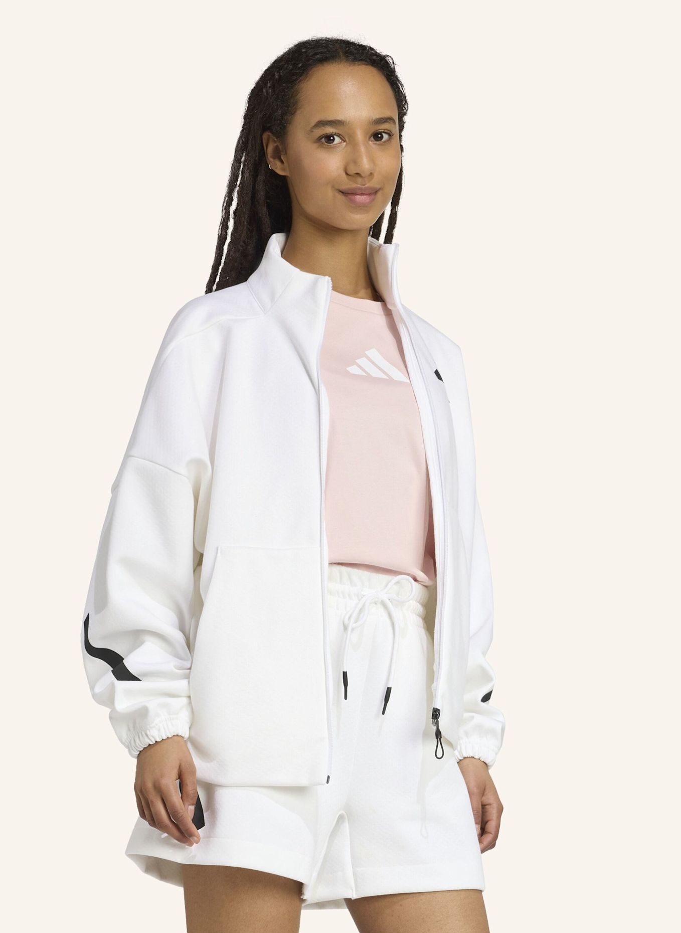 adidas Sweatjacke Z.N.E. TRACKTOP: WEISS