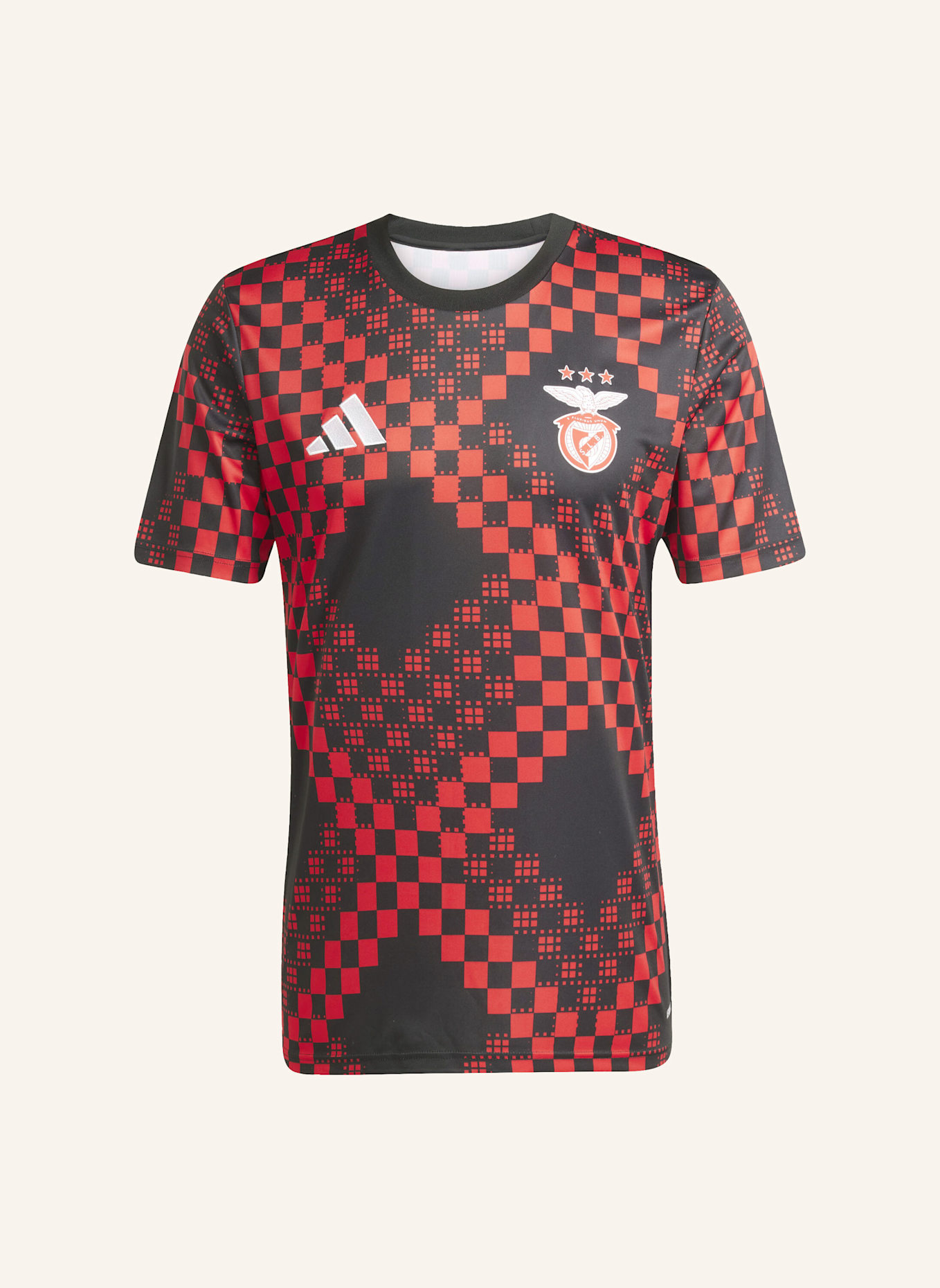 adidas BENFICA 25/26 PRE-MATCH SHIRT: SCHWARZ