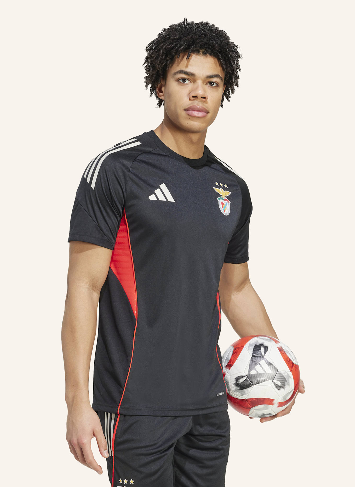adidas BENFICA LISSABON TIRO 25 COMPETITION TRAININGSTRIKOT: SCHWARZ