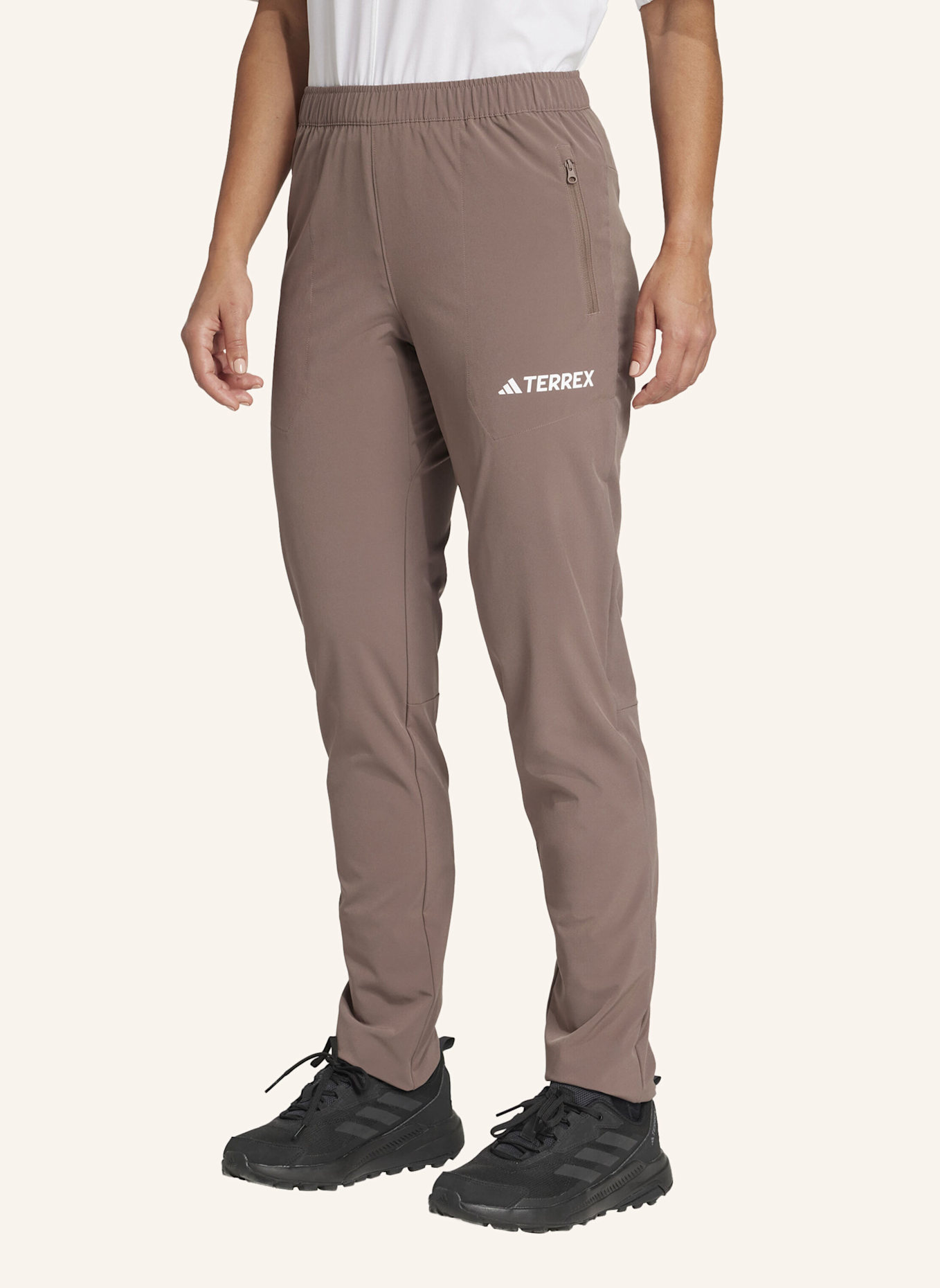adidas TERREX MULTI ESSENTIALS STRETCH HOSE: BRAUN