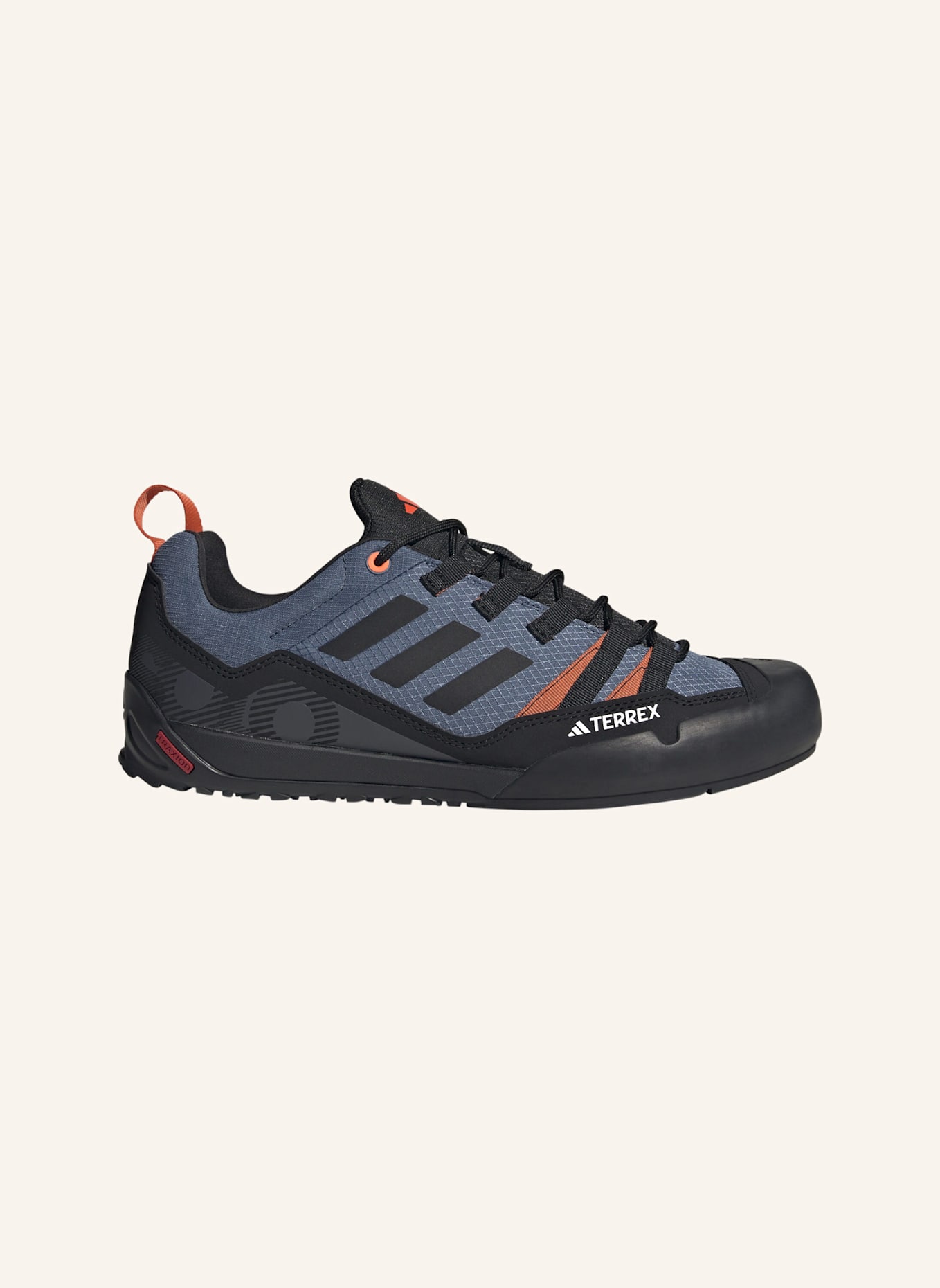 adidas TERREX TERREX SWIFT SOLO 2.0 WANDERSCHUH: GRAU/ SCHWARZ/ ORANGE