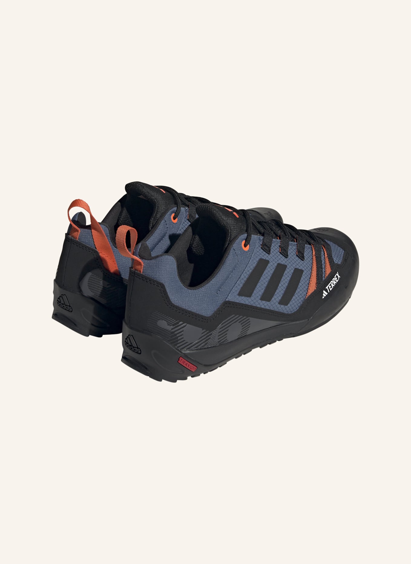 adidas TERREX TERREX SWIFT SOLO 2.0 WANDERSCHUH: GRAU/ SCHWARZ/ ORANGE