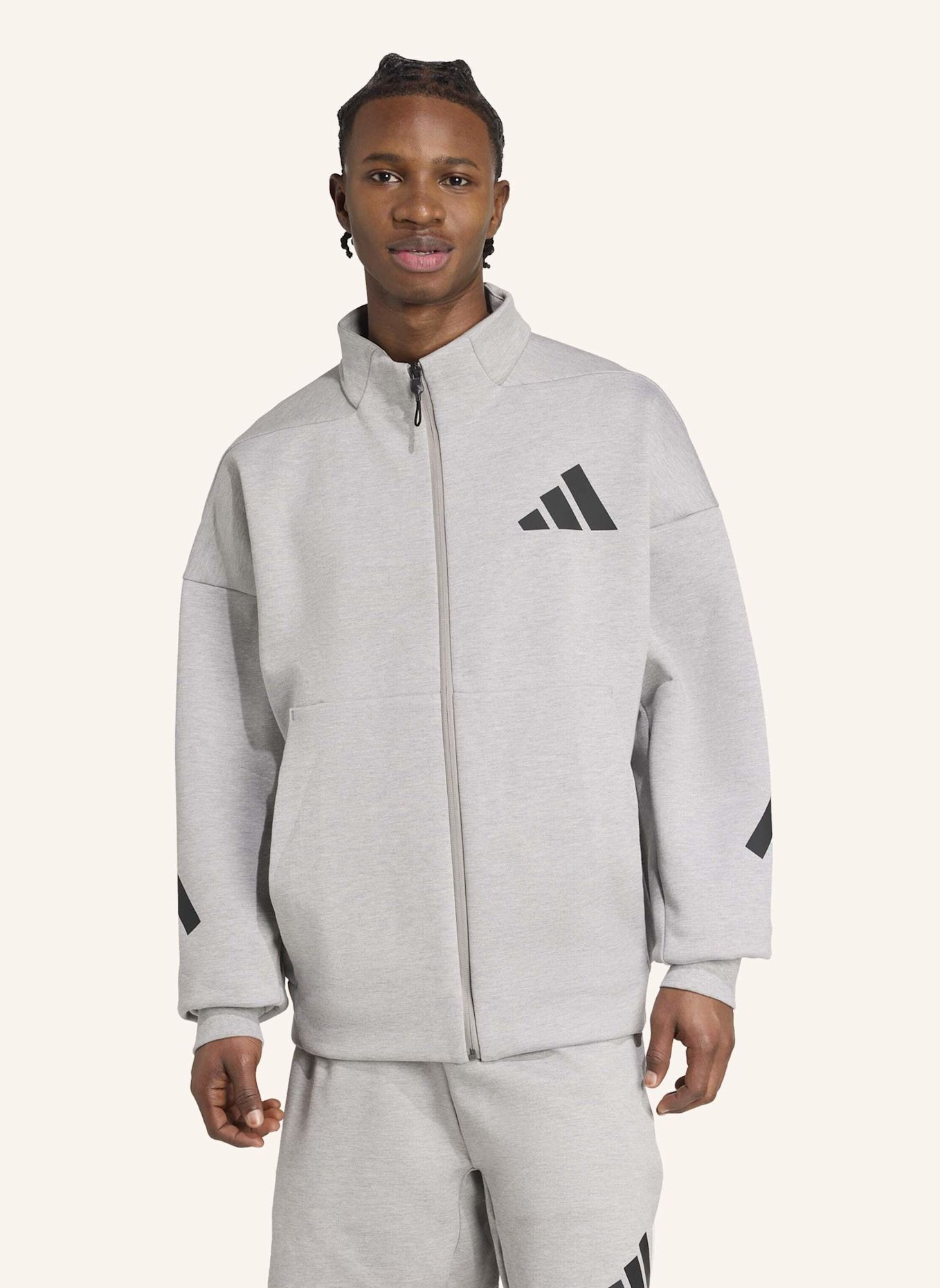 adidas ADIDAS Z.N.E. TRAININGSJACKE: GRAU