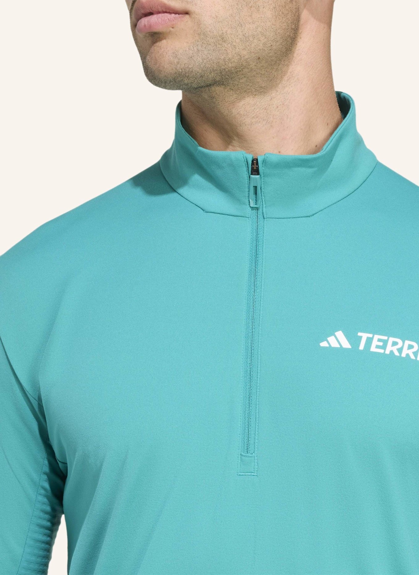 adidas TERREX TERREX XPERIOR LANGARMSHIRT MIT REISSVERSCHLUSS BIS ZUR BRUST: TÜRKIS