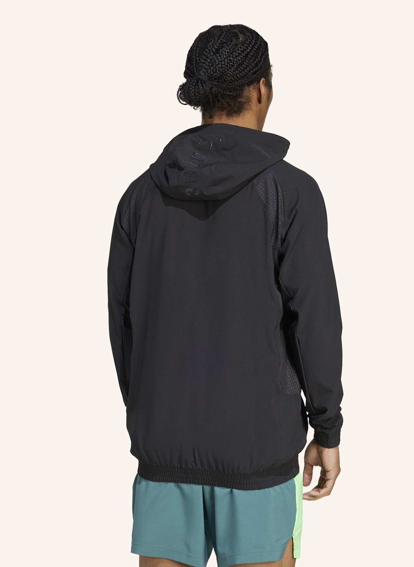 adidas TECH APPAREL TRAININGSJACKE: SCHWARZ/ GRAU