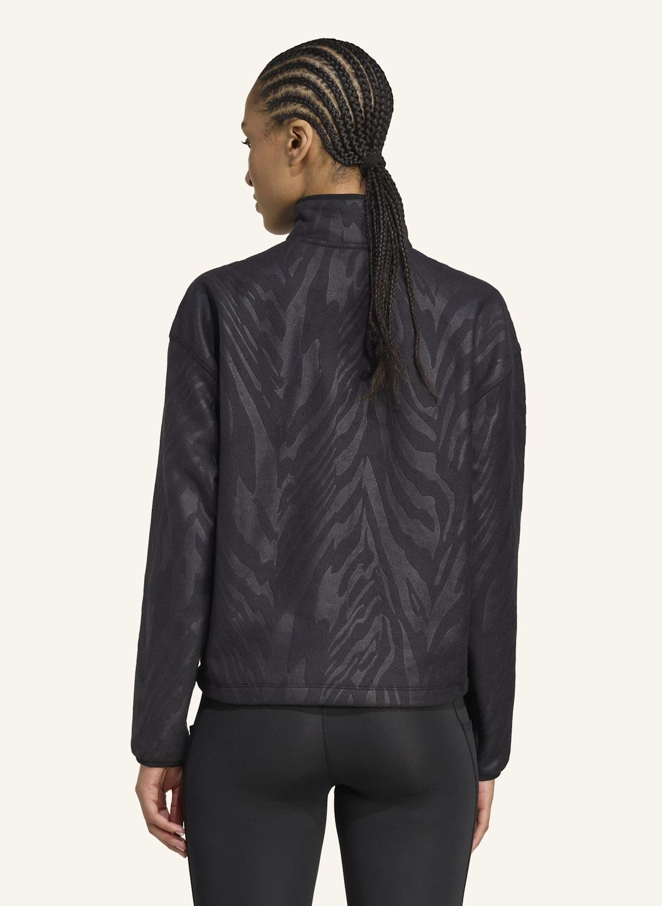 adidas AOP POLARFLEECE PULLOVER: SCHWARZ