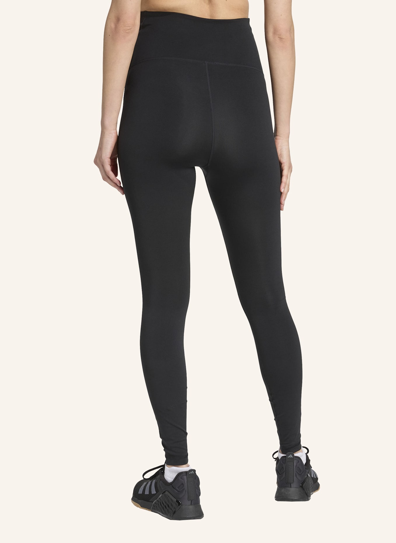 adidas OPTIME ESSENTIALS FULL-LENGTH LEGGINGS – UMSTANDSMODE: SCHWARZ/ GRAU