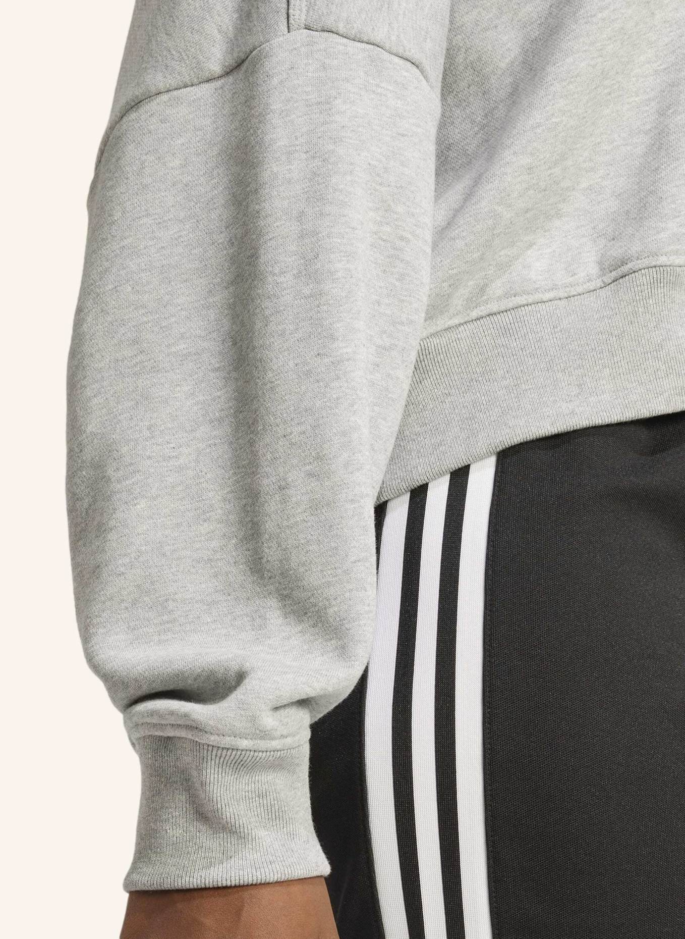 adidas Originals ESSENTIALS SHORT FRENCH TERRY KAPUZENJACKE: GRAU