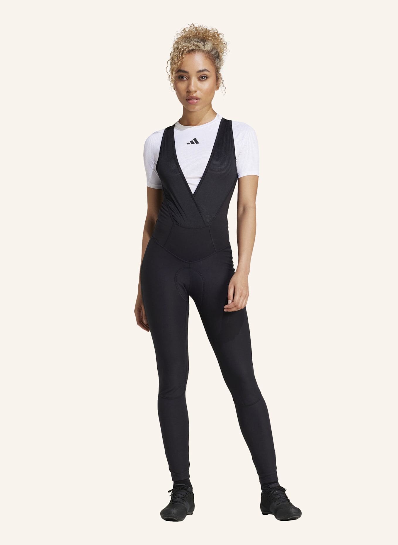 adidas WINTER ESSENTIALS PADDED CYCLING TRÄGERHOSE: SCHWARZ