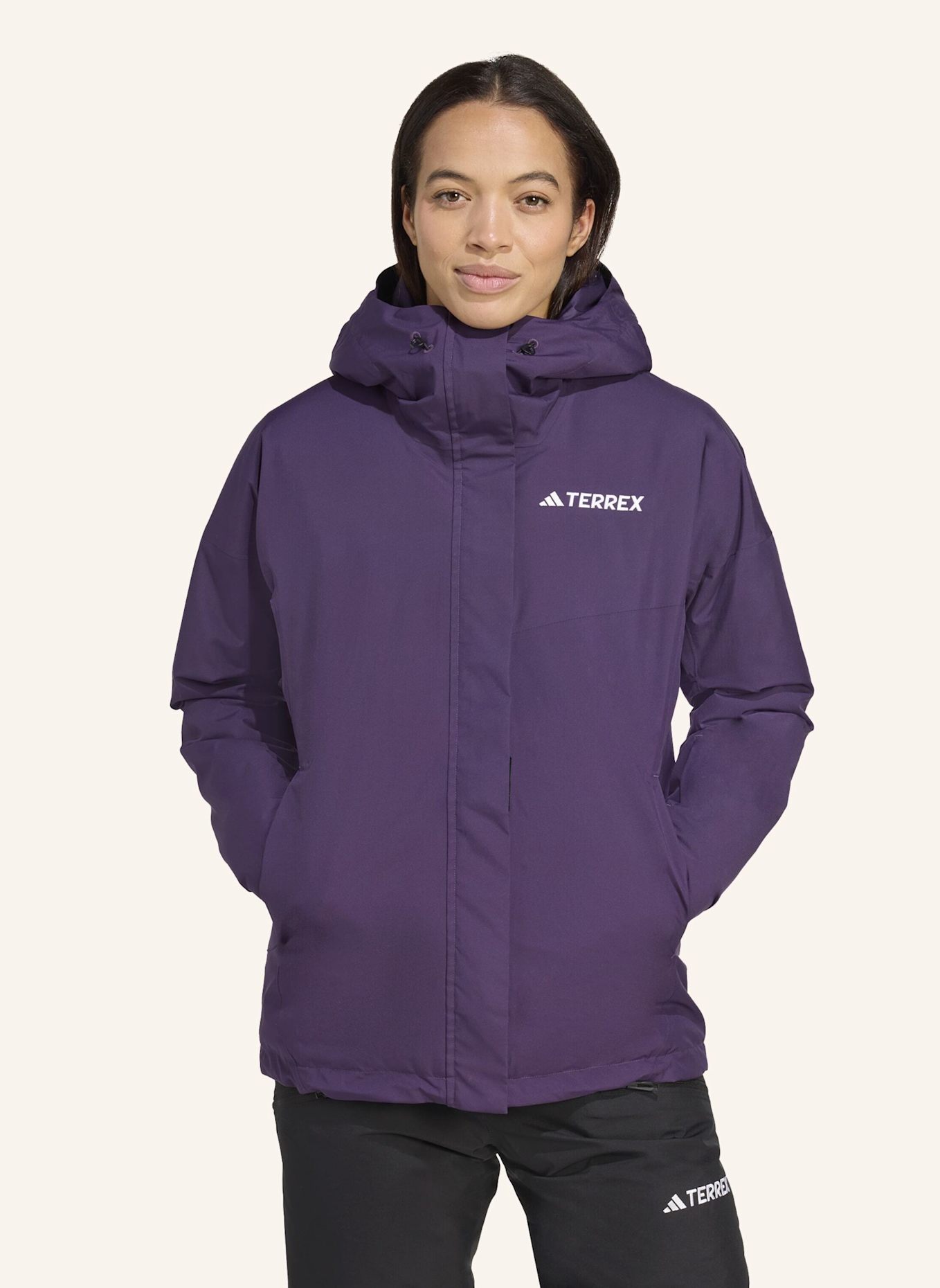 adidas TERREX TERREX MULTI 2L RAIN.RDY ISOLATIONSJACKE: LILA