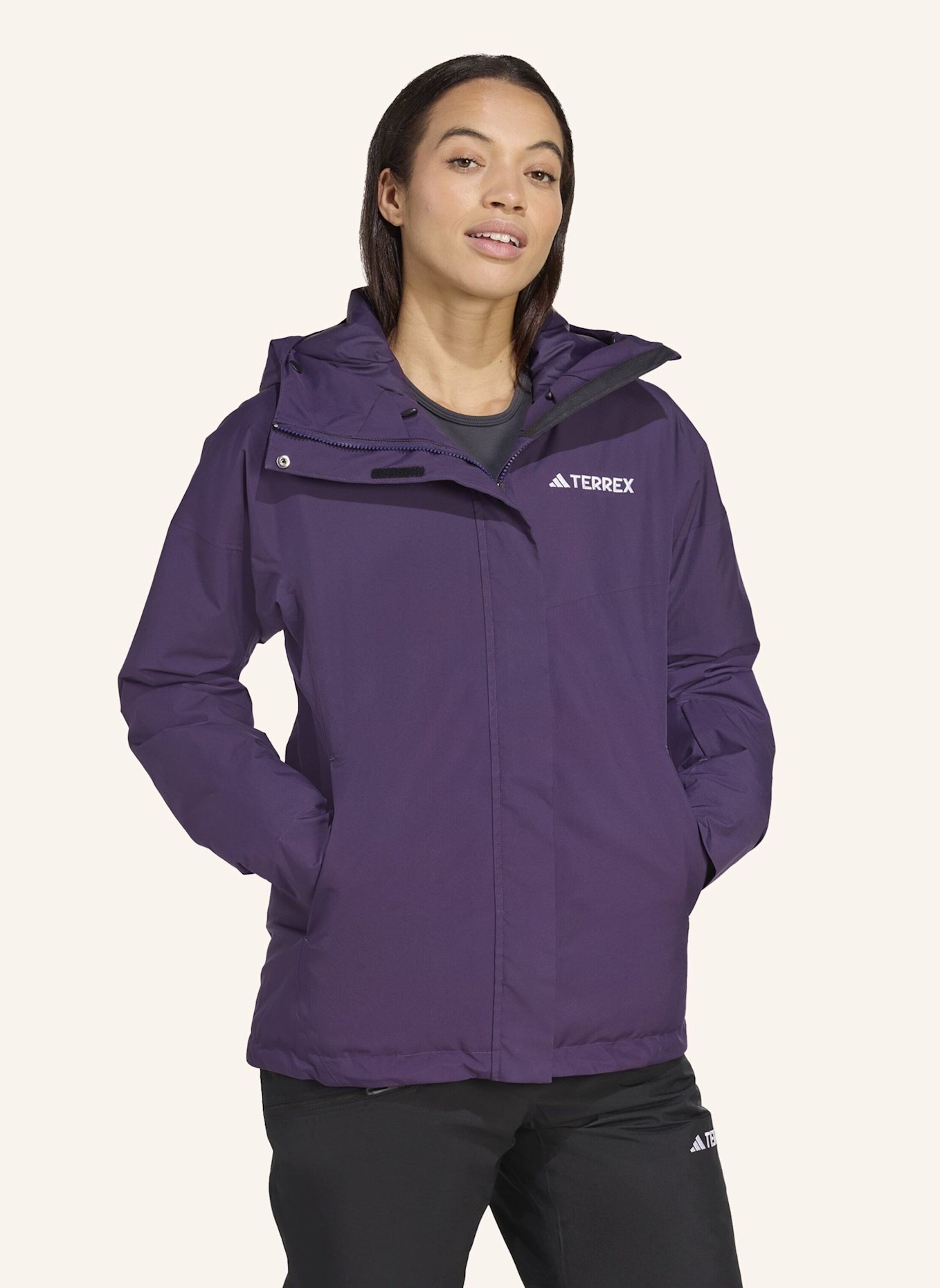 adidas TERREX TERREX MULTI 2L RAIN.RDY ISOLATIONSJACKE: LILA
