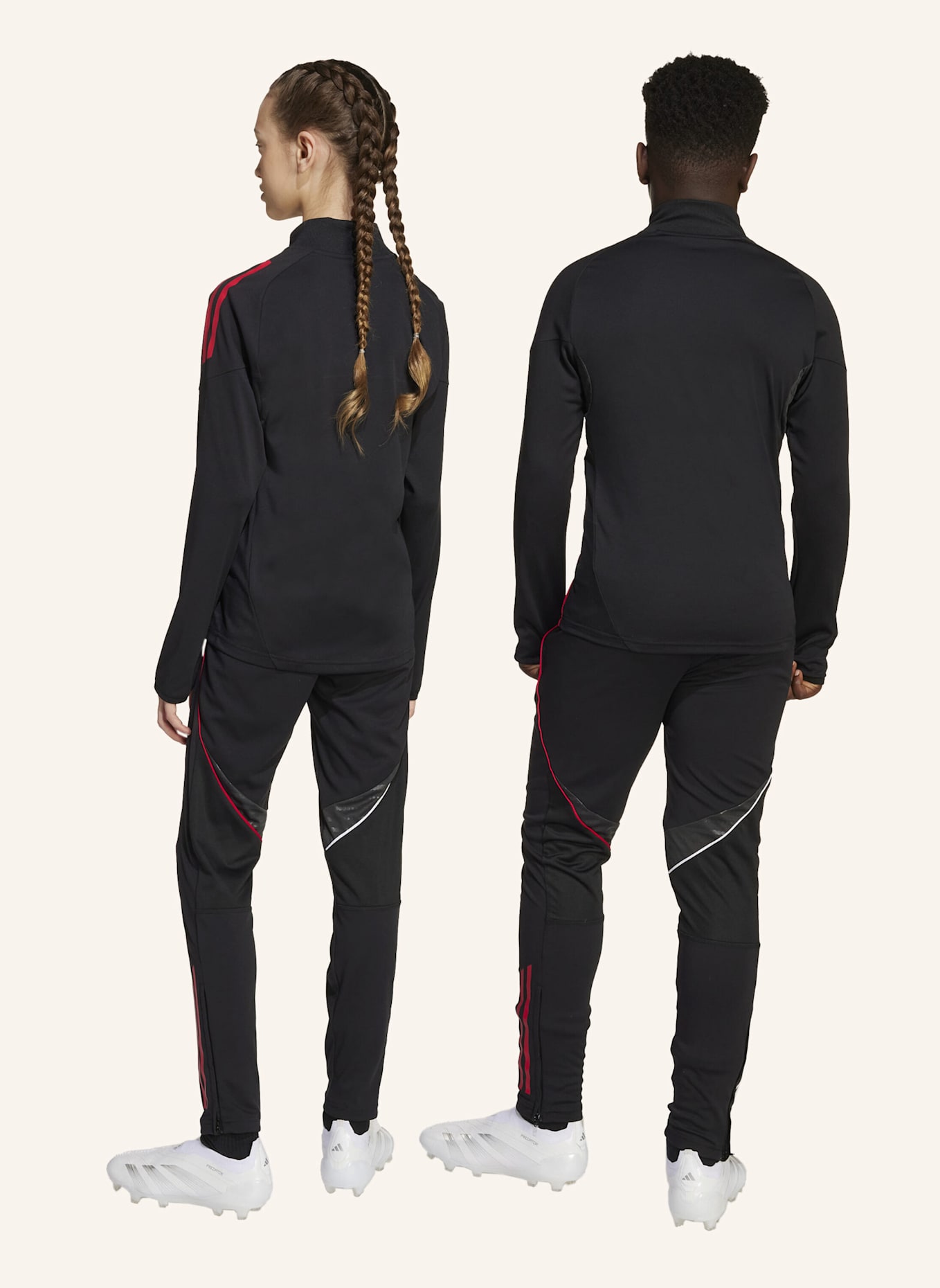 adidas AJAX TIRO 25 COMPETITION KIDS TRAININGSHOSE: SCHWARZ/ WEISS/ ROT