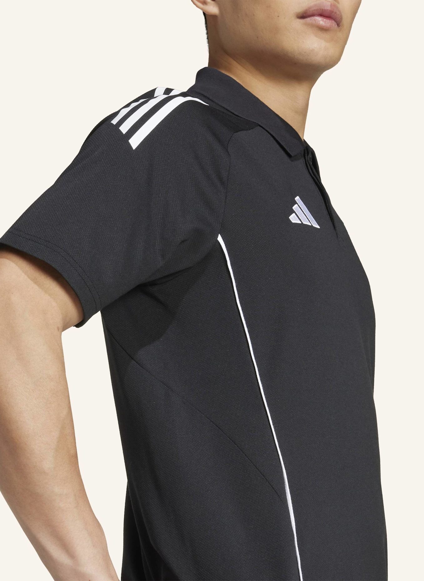 adidas AJAX TIRO 25 COMPETITION POLOSHIRT: SCHWARZ/ WEISS/ ROT