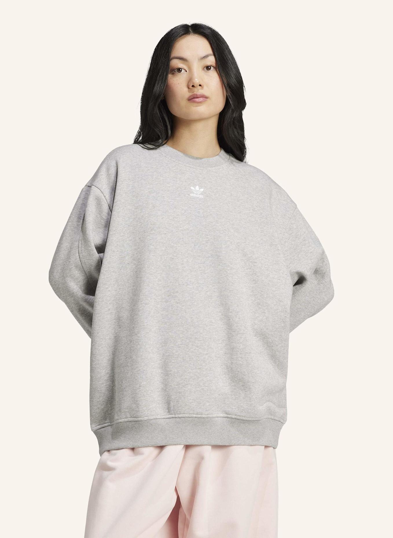 adidas Originals ESSENTIALS LONG OVERSIZED SWEATSHIRT: GRAU