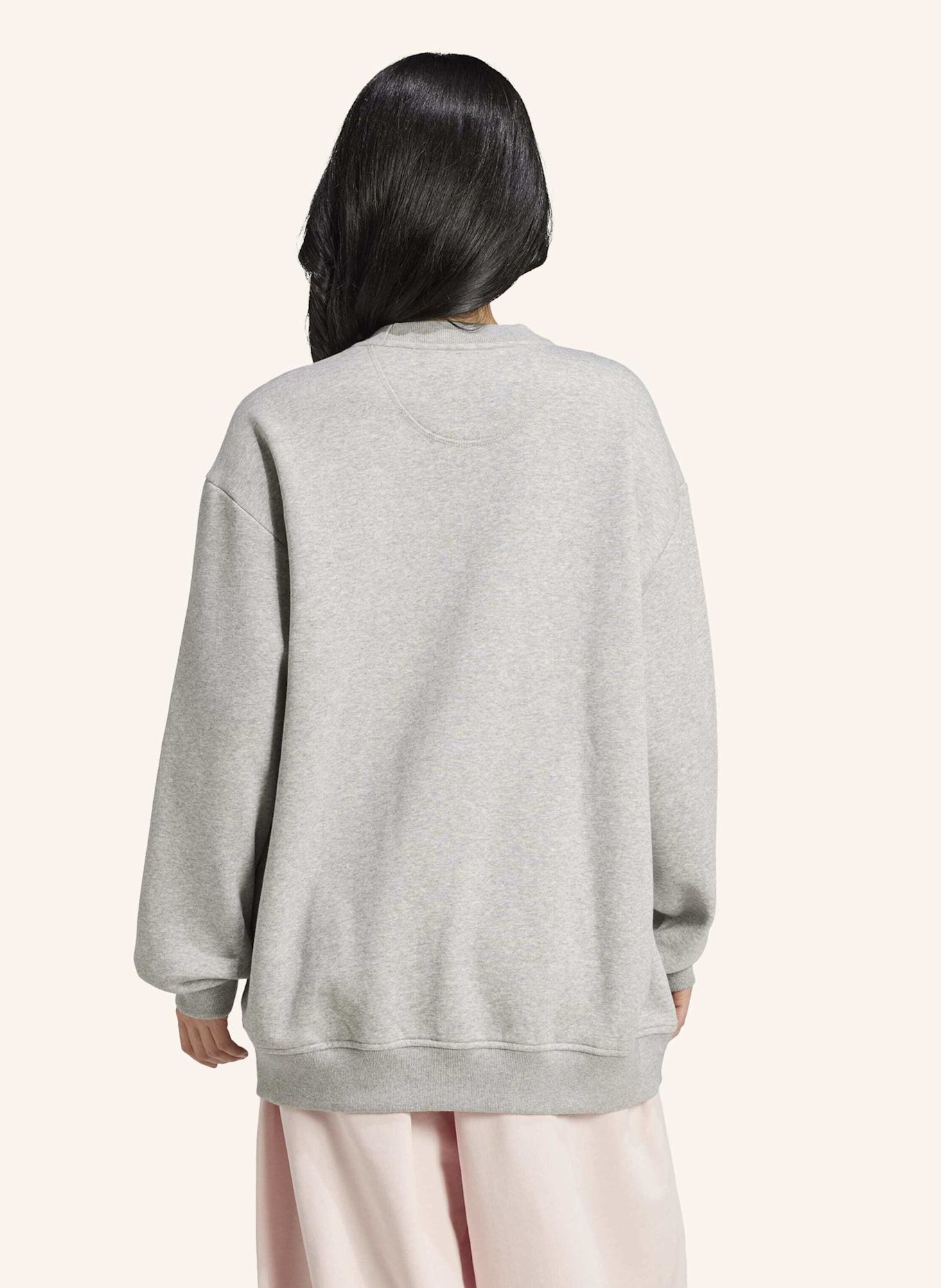 adidas Originals ESSENTIALS LONG OVERSIZED SWEATSHIRT: GRAU