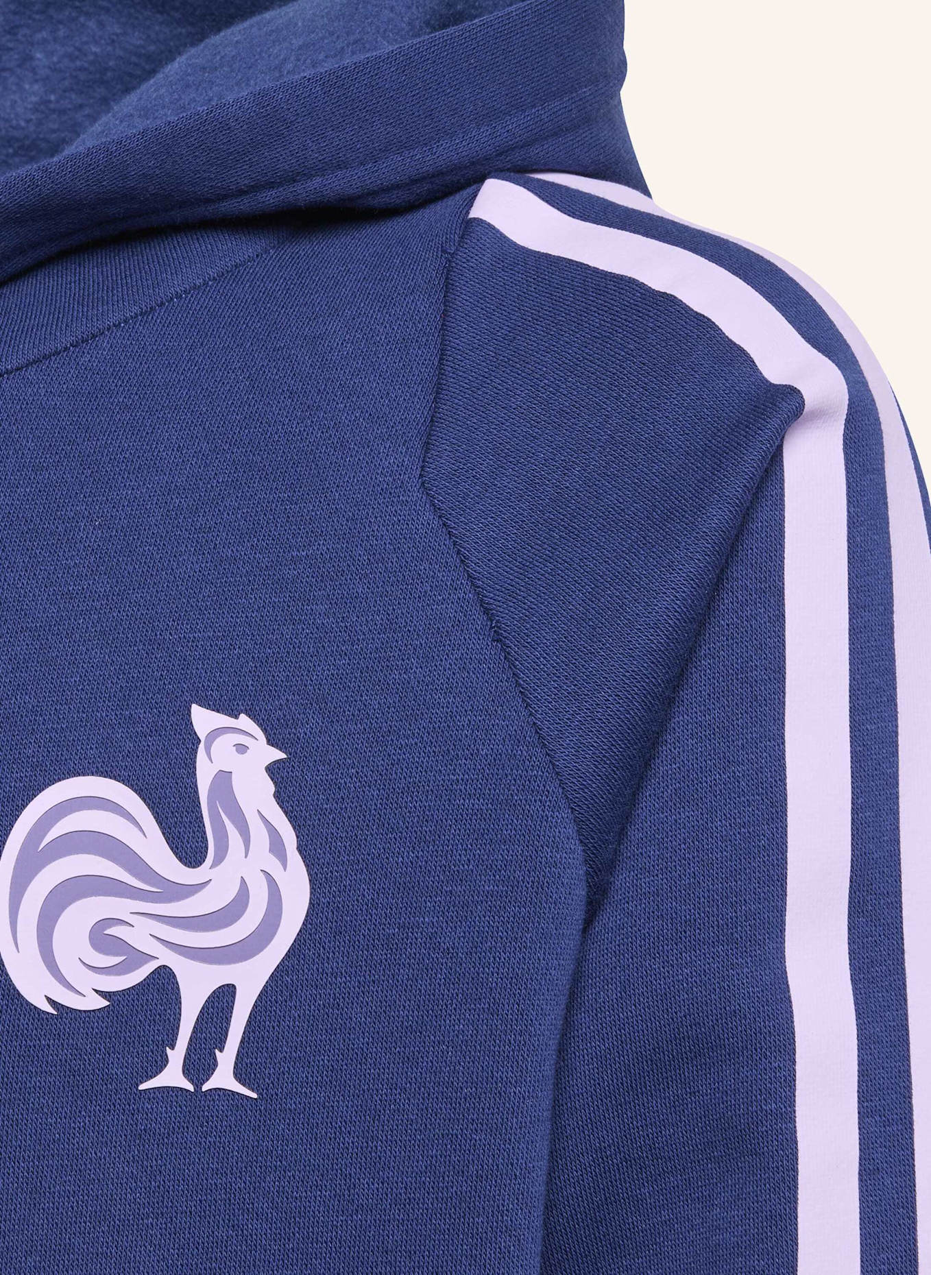 adidas FRANKREICH KAPUZENJACKE KINDER: BLAU