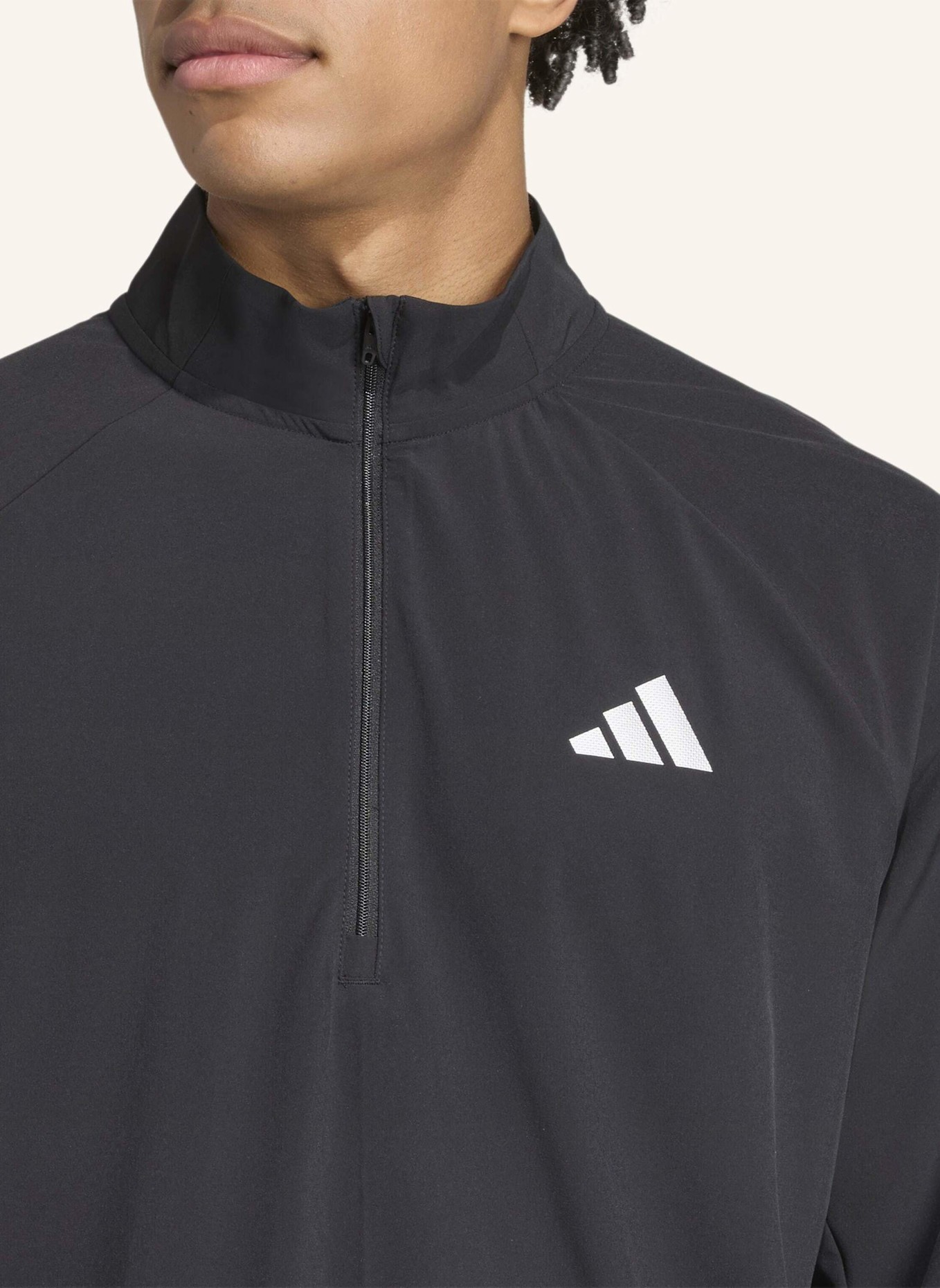 adidas TRAINING ESSENTIALS HOLIDAY PACK 1/4 ZIP OBERTEIL: SCHWARZ