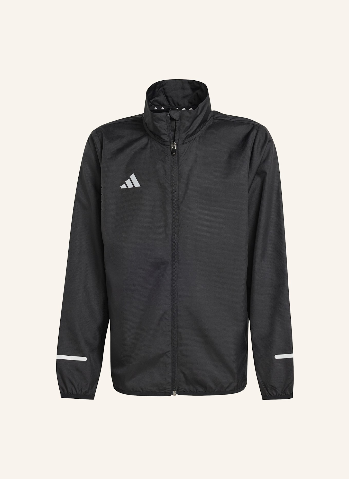 adidas TEAM WIND.RDY KIDS JACKE: SCHWARZ/ SILBER
