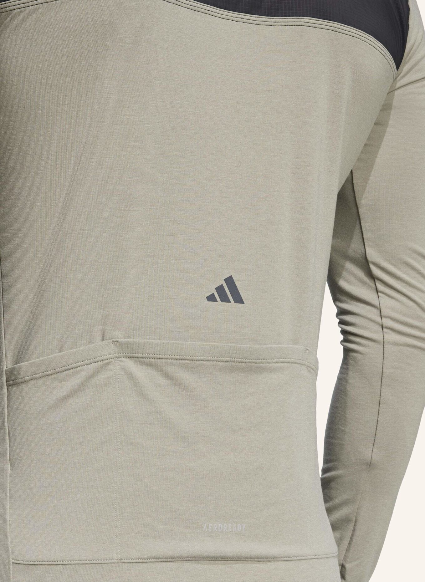 adidas THE GRAVEL LONG SLEEVE RADTRIKOT: SILBER