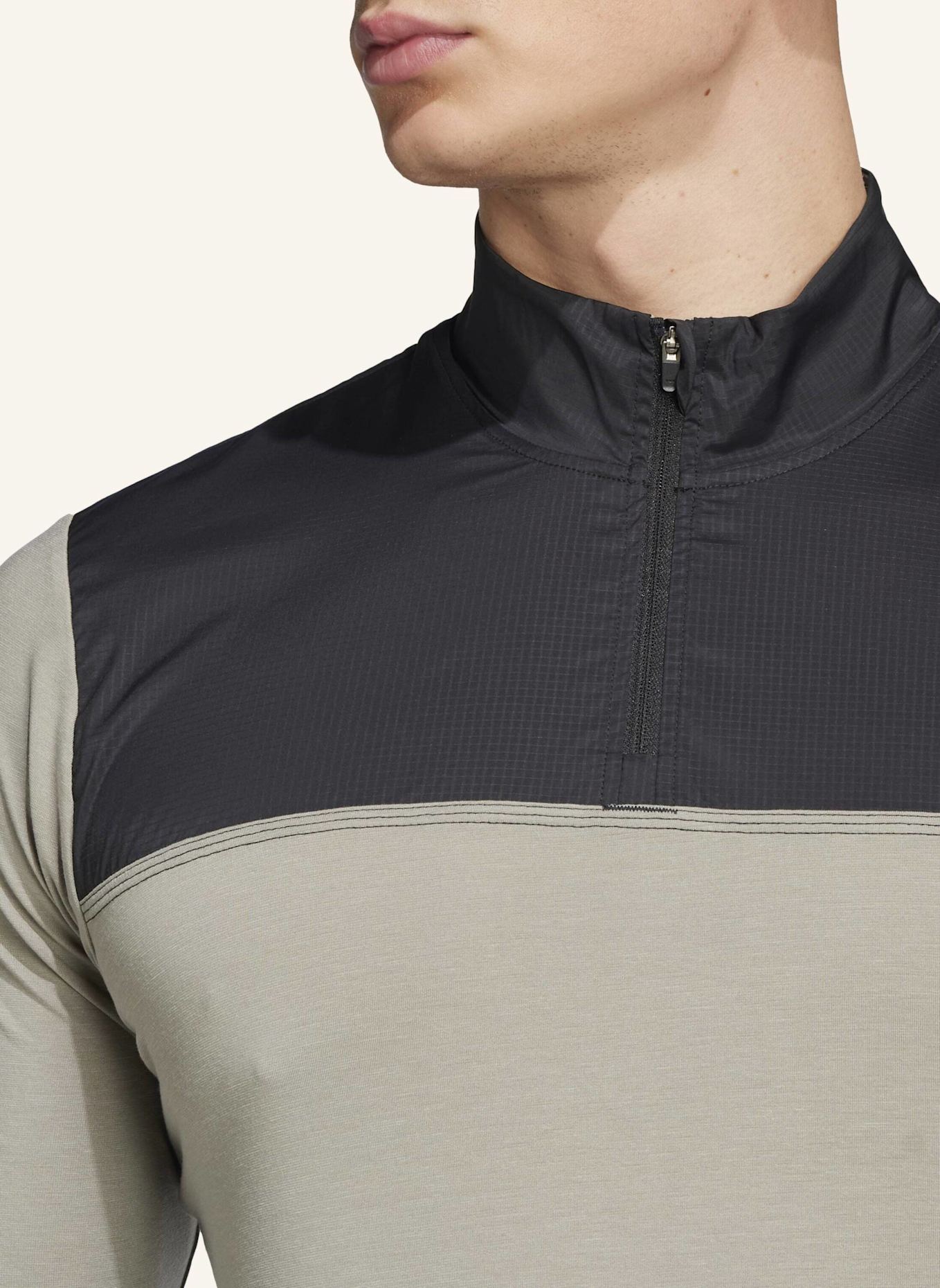 adidas THE GRAVEL LONG SLEEVE RADTRIKOT: SILBER