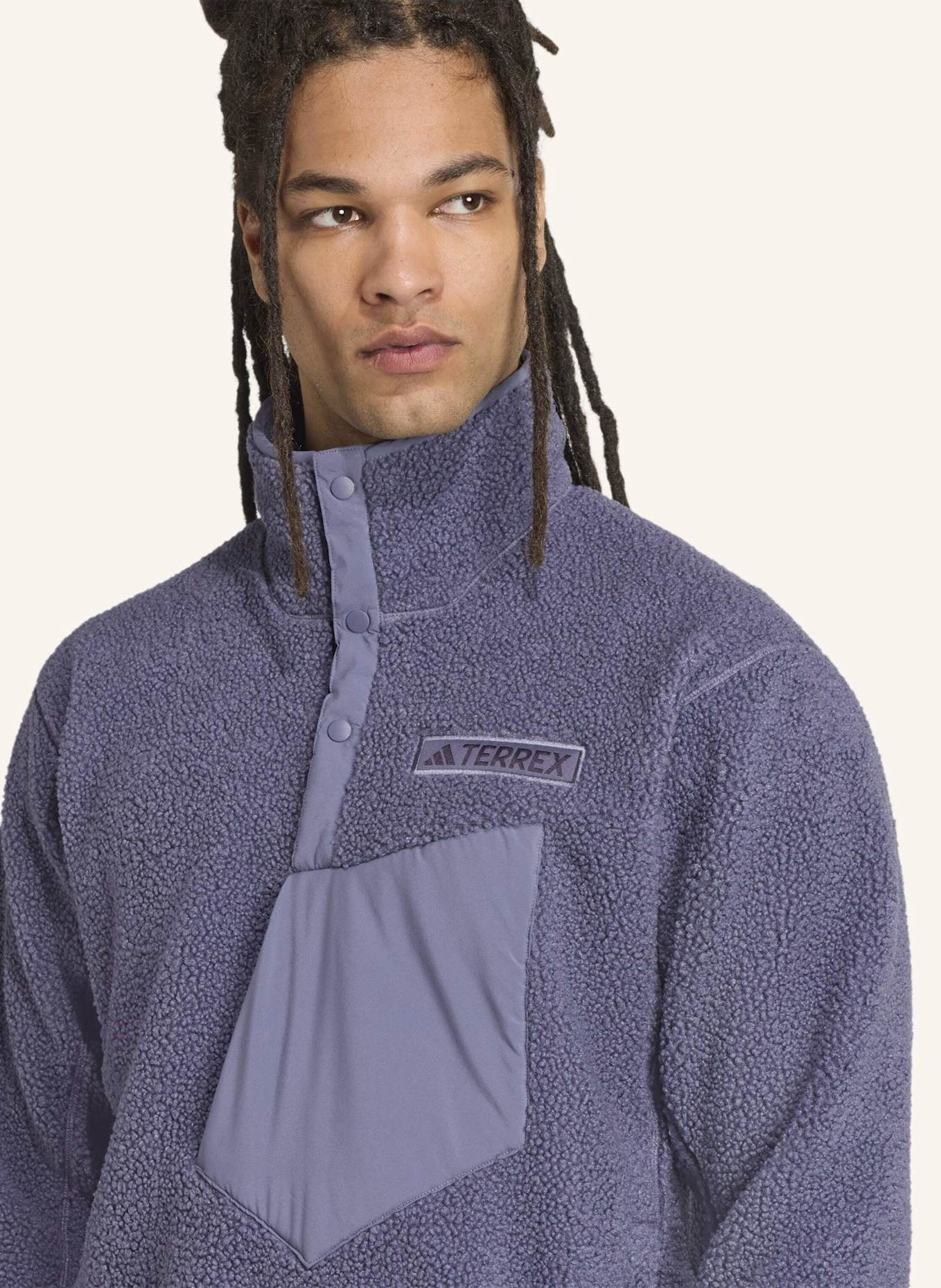 adidas TERREX TERREX XPLORIC HIGH PILE FLEECE OBERTEIL: LILA