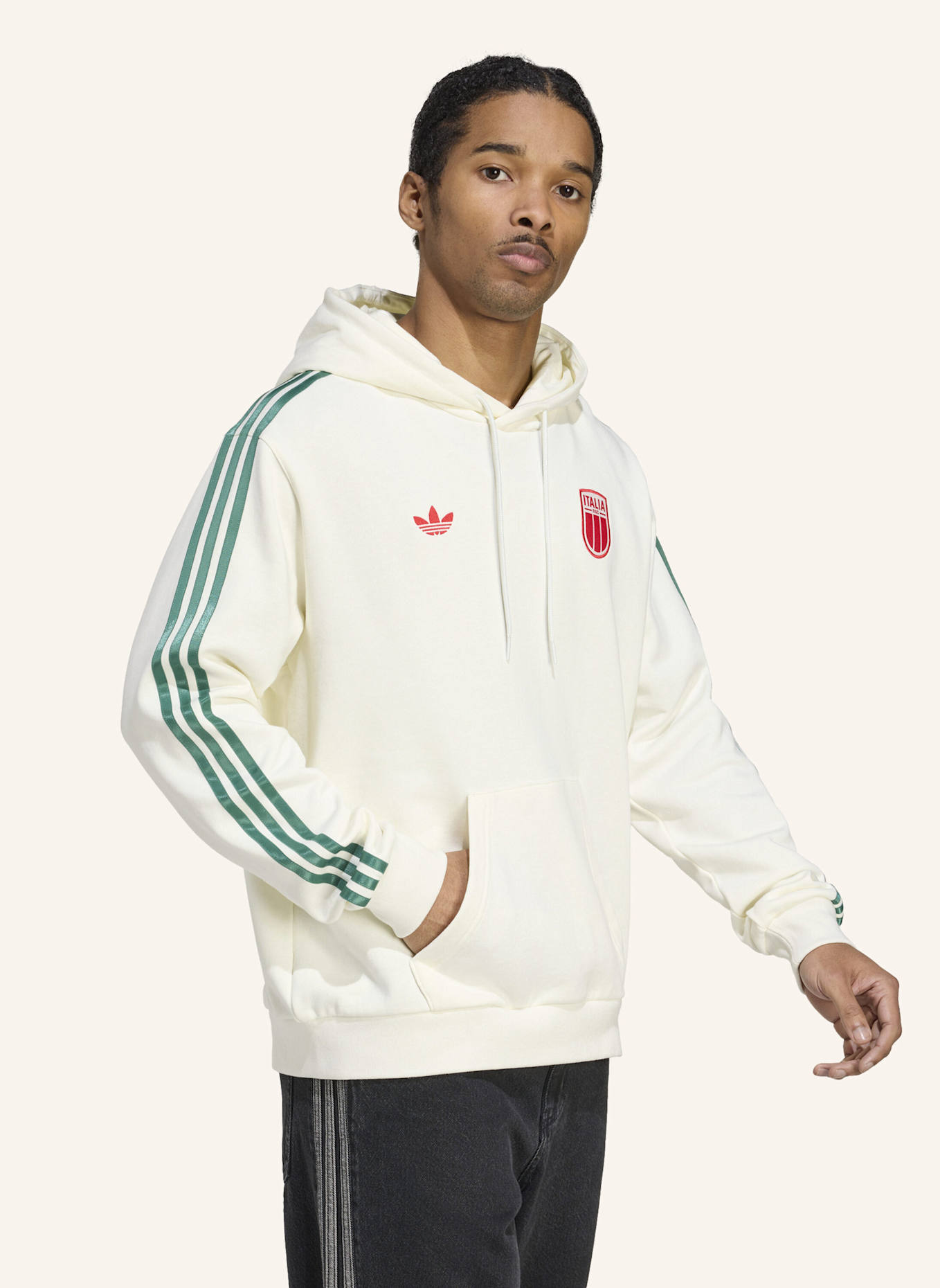 adidas Originals ITALIEN HOODIE – GENDERNEUTRAL: WEISS