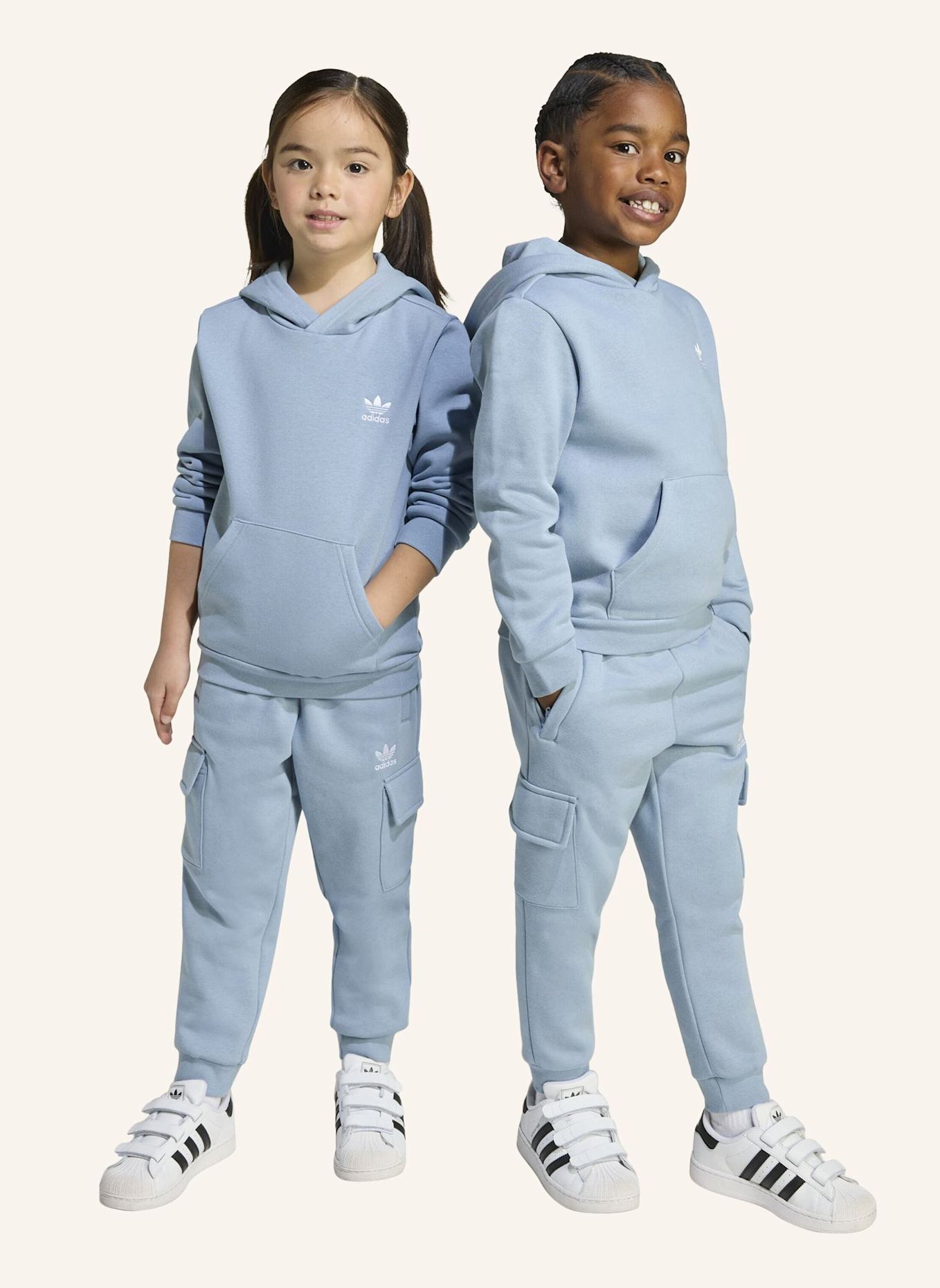 adidas Originals KIDS CARGO HOODIE-SET: BLAU