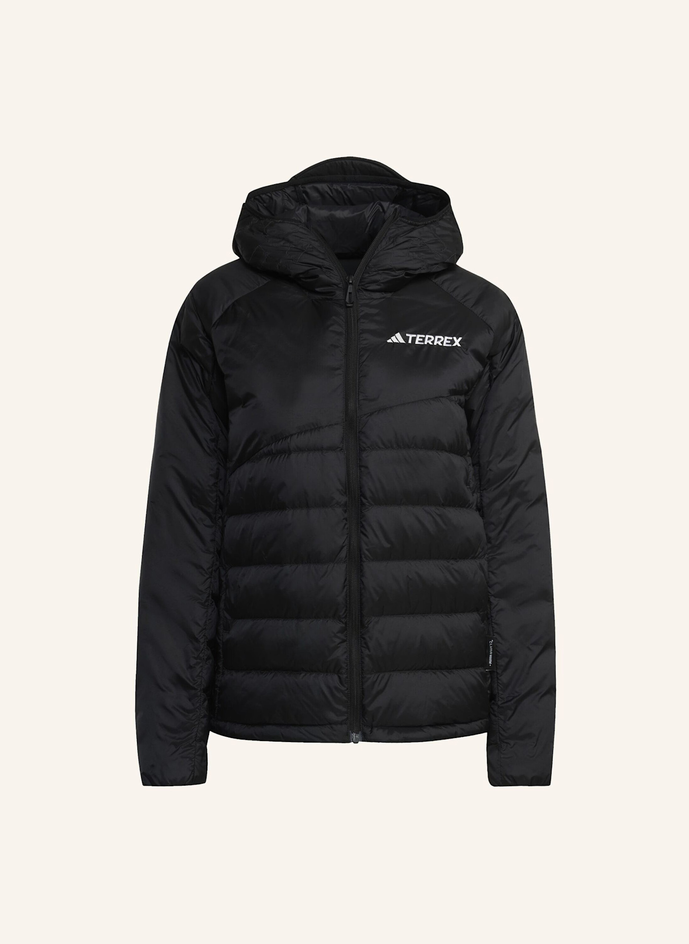 adidas TERREX TERREX XPERIOR CLIMAWARM+ DAUNEN-KAPUZENJACKE: SCHWARZ