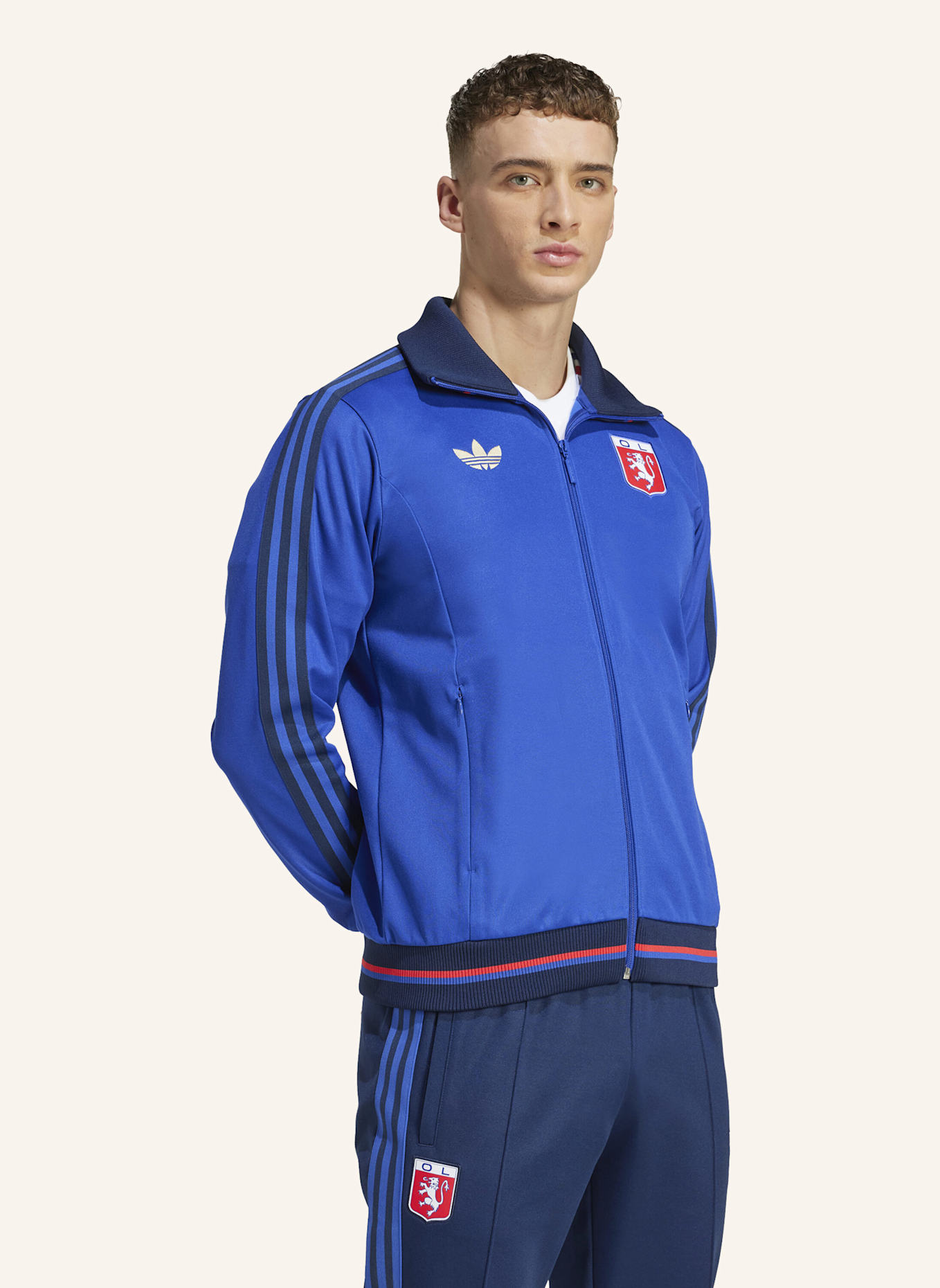 adidas Originals OLYMPIQUE LYON ANNIVERSARY ORIGINALS JACKE: BLAU